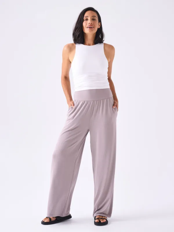 Nomad Modal Wide Leg Pant - Taupe sold by Dharma Bums