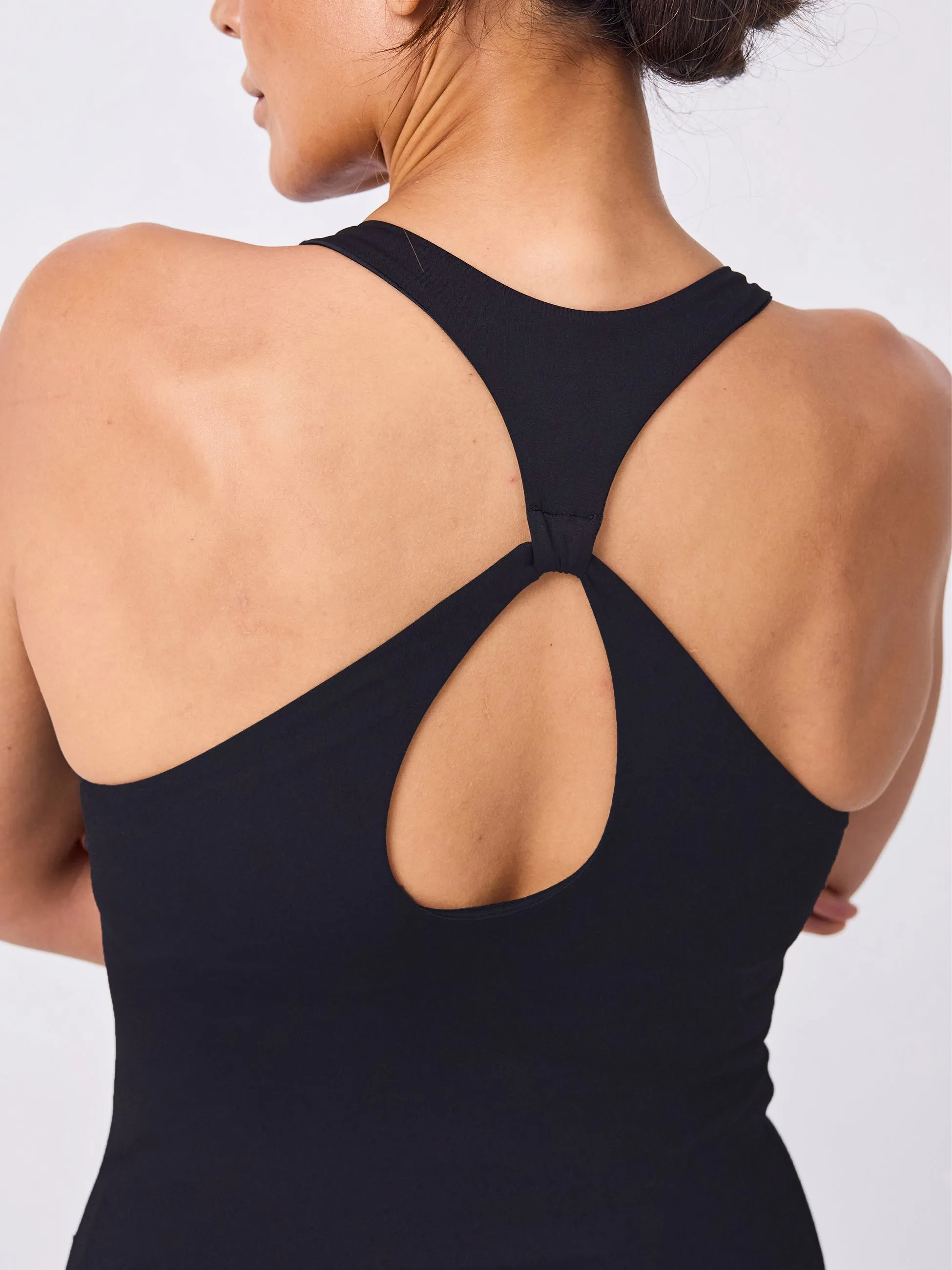 Soft Touch Keyhole Back Tank - Black sold by Dharma Bums product image thumbnail 2