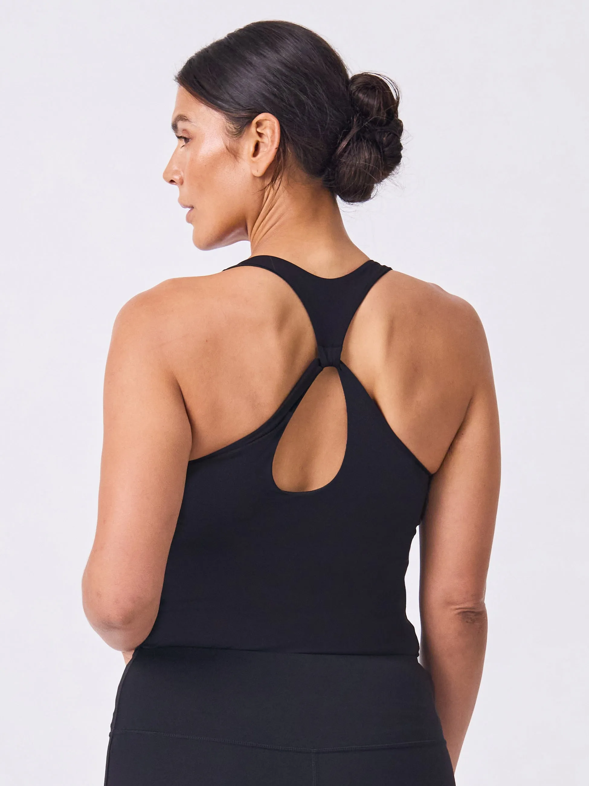 Soft Touch Keyhole Back Tank - Black sold by Dharma Bums product image thumbnail 4