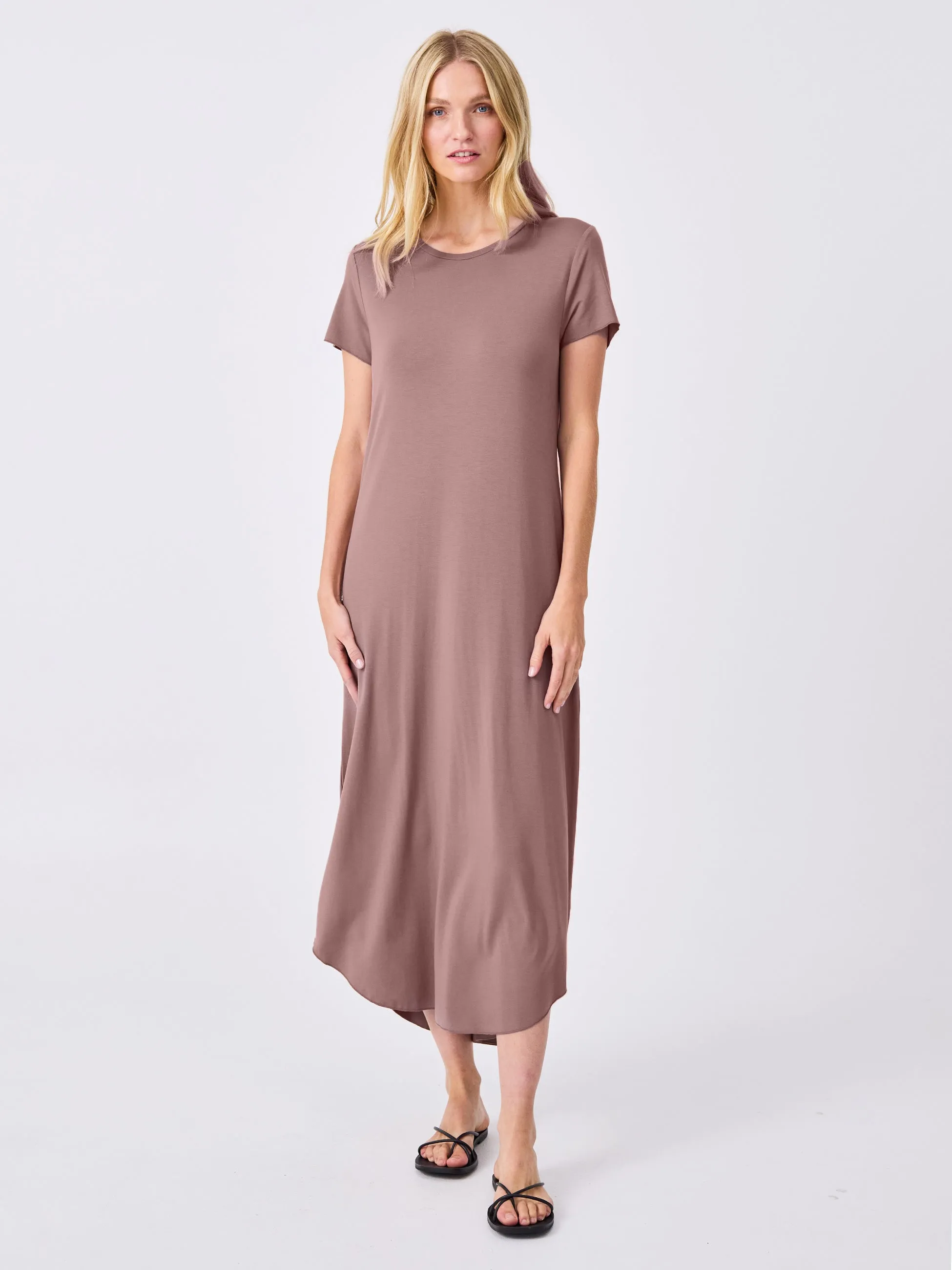 The Ultimate Tee Dress - Taupe sold by Dharma Bums product image thumbnail 5