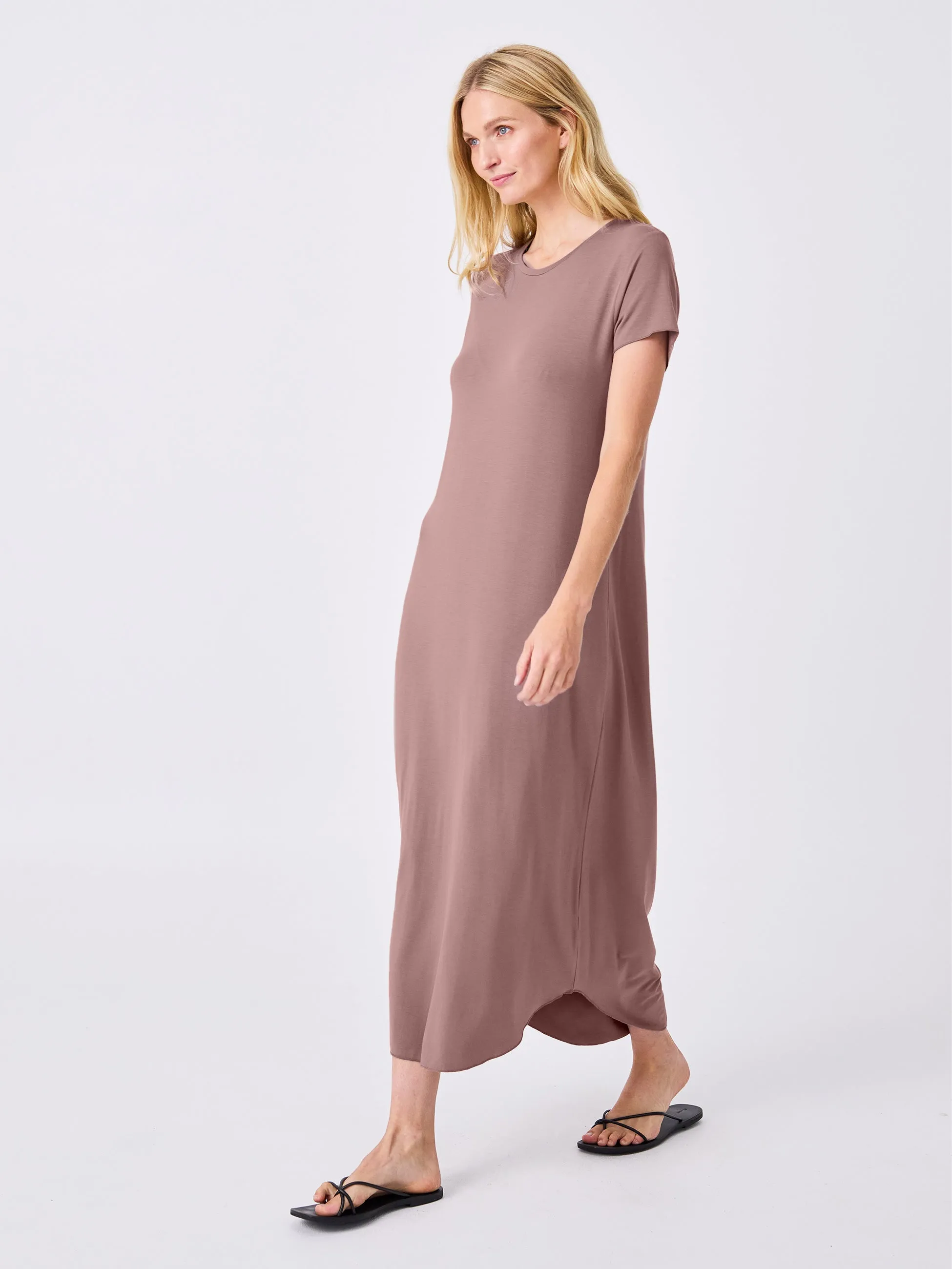 The Ultimate Tee Dress - Taupe sold by Dharma Bums product image thumbnail 3