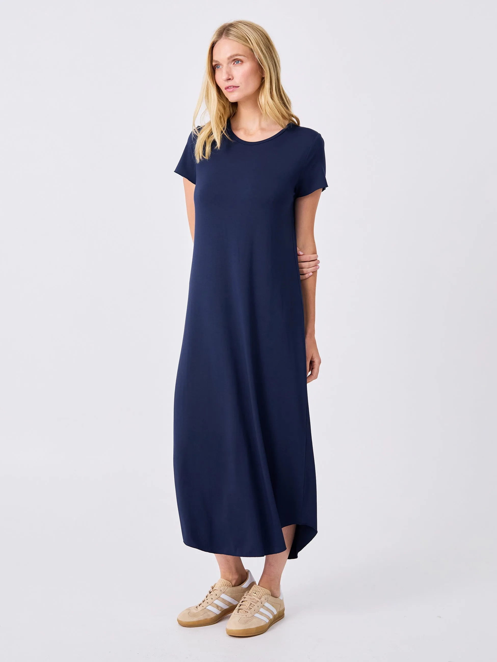 The Ultimate Tee Dress - Navy sold by Dharma Bums