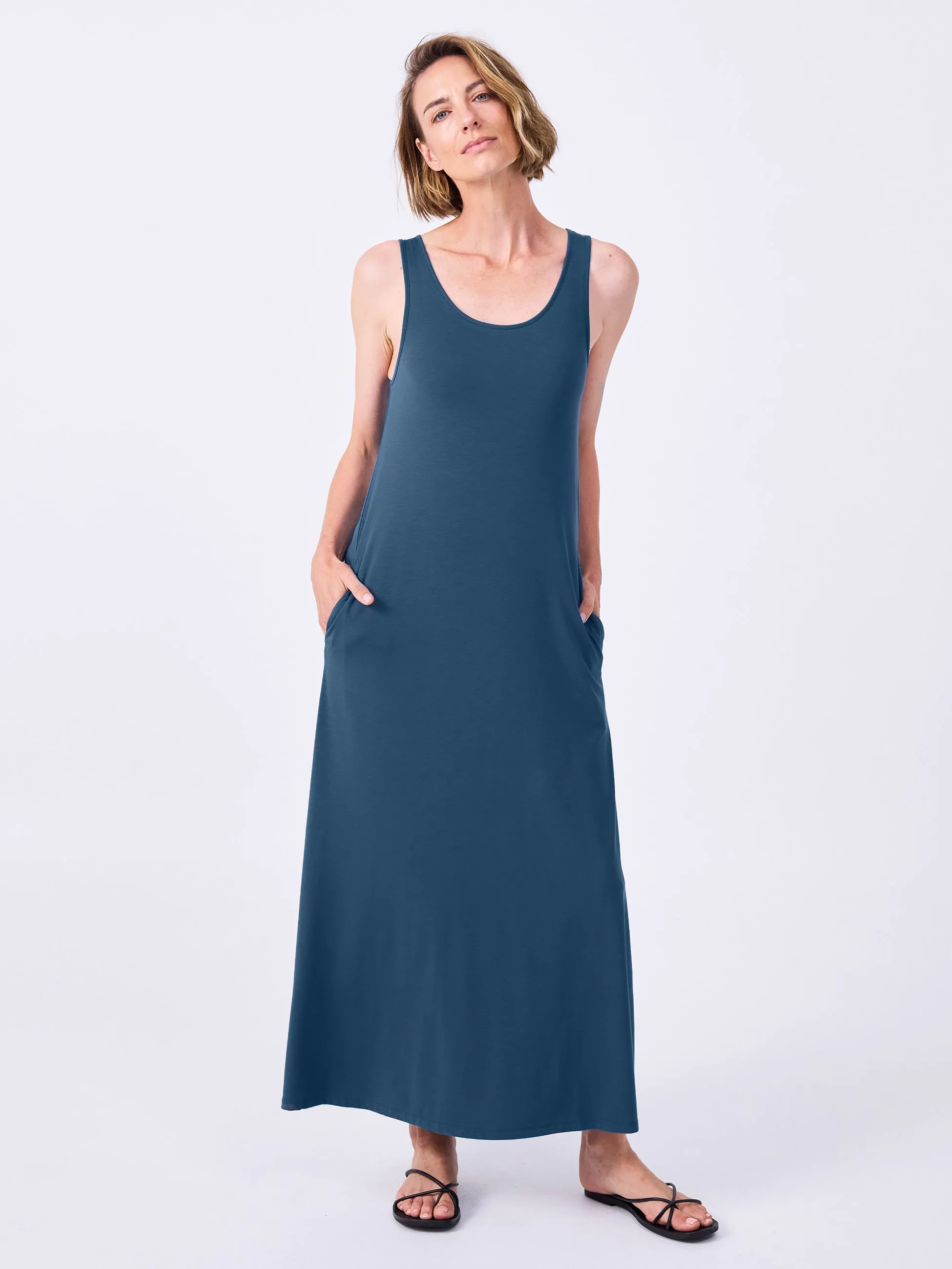 Flow Maxi Dress - Teal sold by Dharma Bums