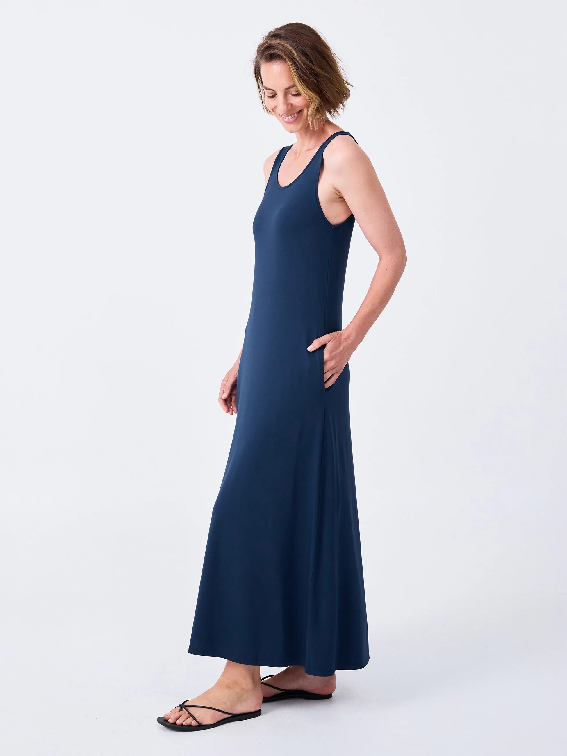 Flow Maxi Dress - Navy sold by Dharma Bums product image thumbnail 2