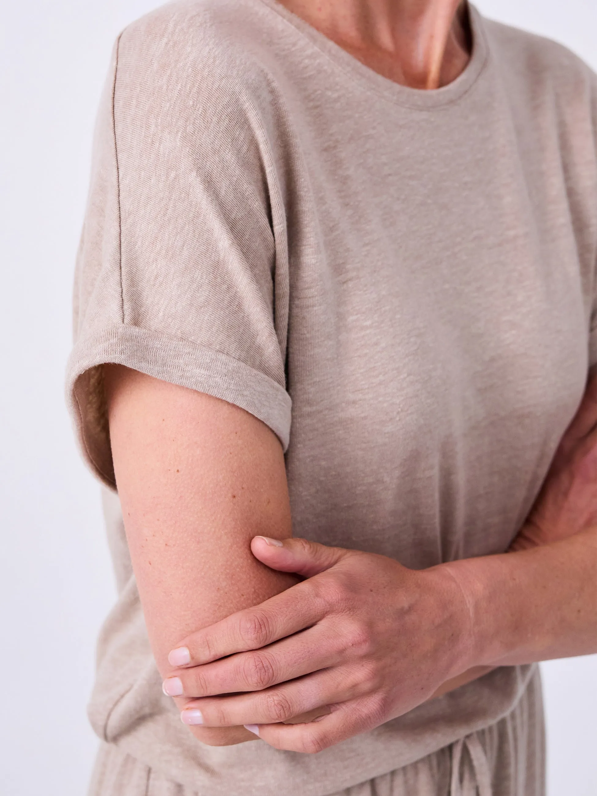 Slub Linen Top - Taupe sold by Dharma Bums product image thumbnail 5