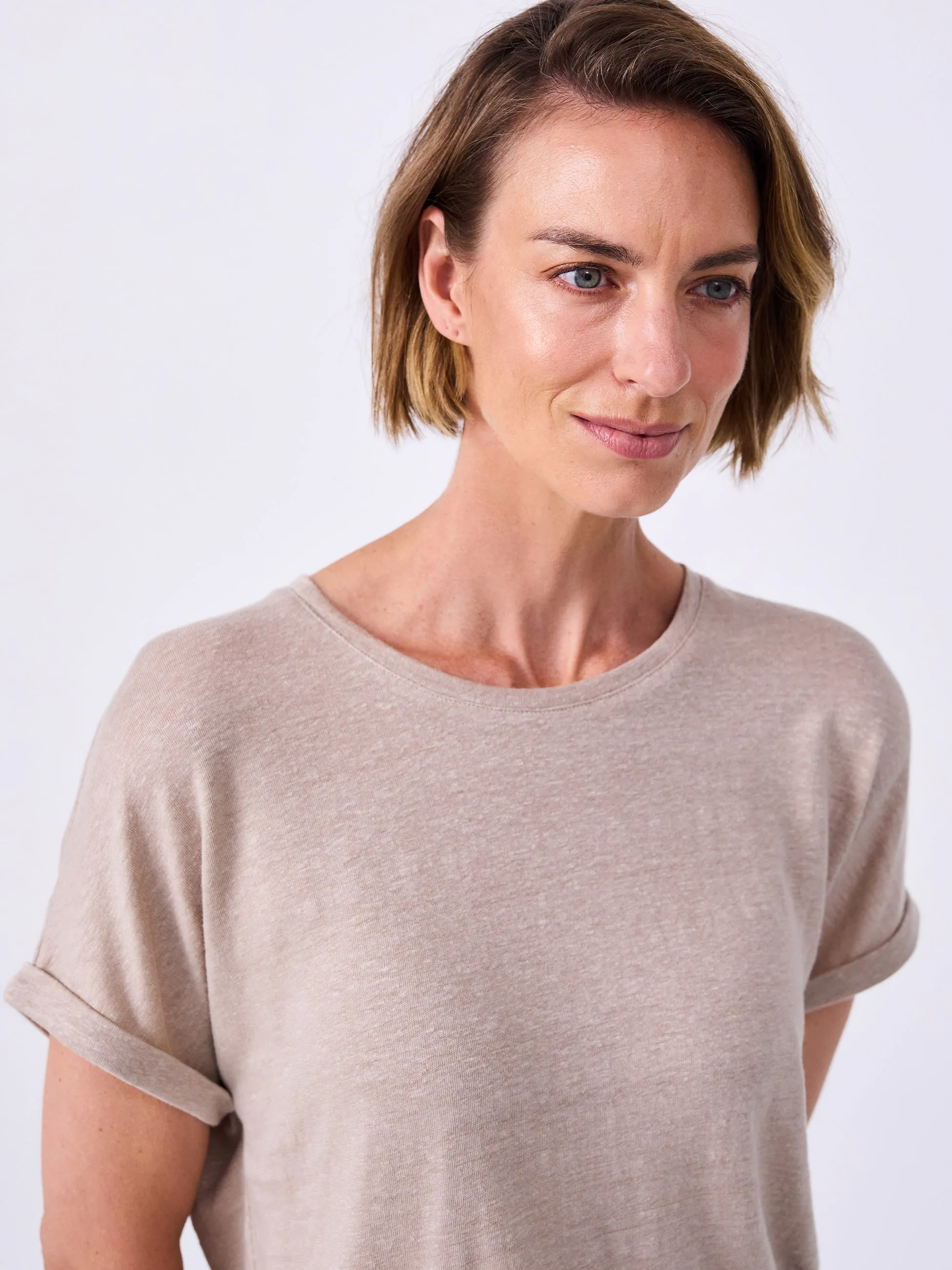 Slub Linen Top - Taupe sold by Dharma Bums product image thumbnail 4