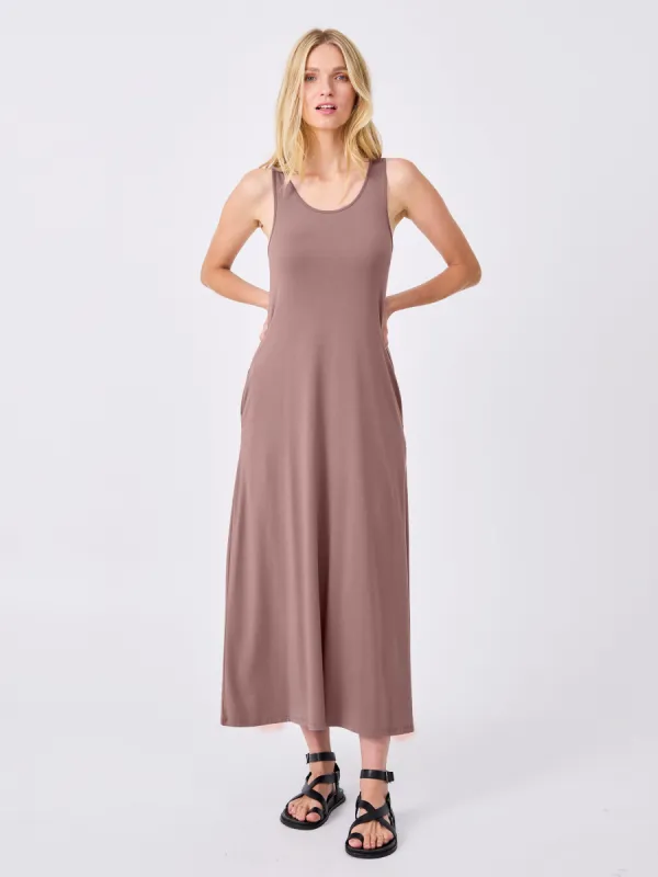 Flow Maxi Dress - Taupe sold by Dharma Bums