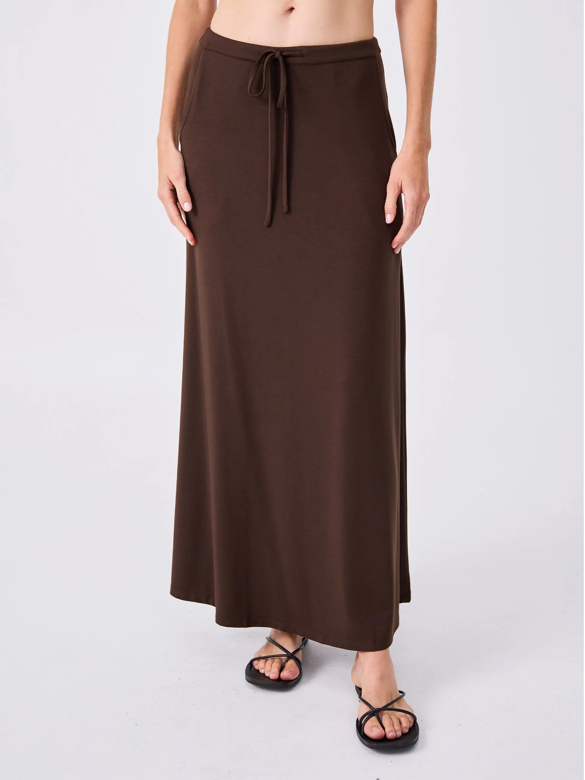 Ultimate Maxi Skirt - Coffee Bean sold by Dharma Bums product image thumbnail 4