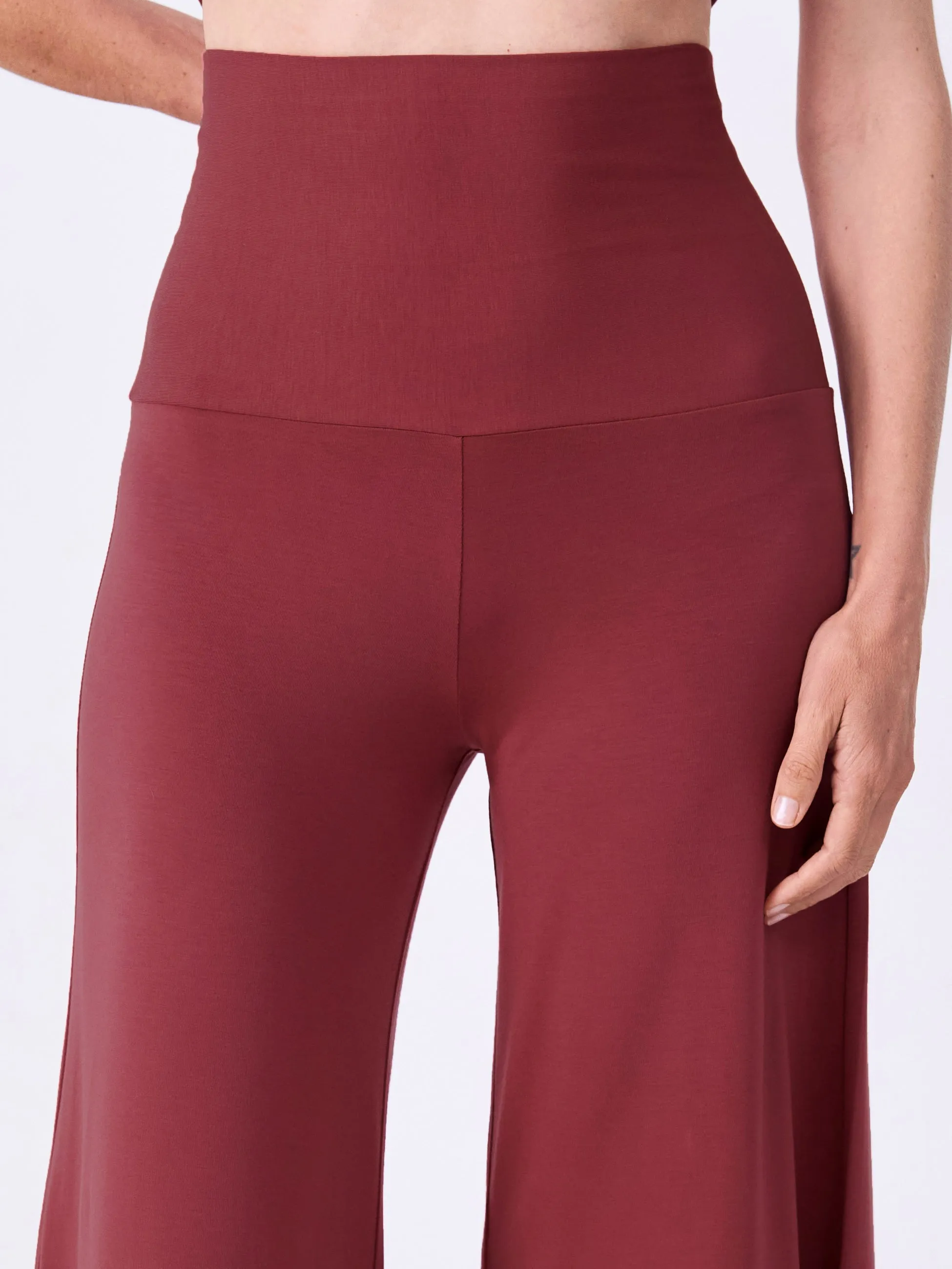 Modal Tulip Flare Pant - Earth Red sold by Dharma Bums product image thumbnail 4