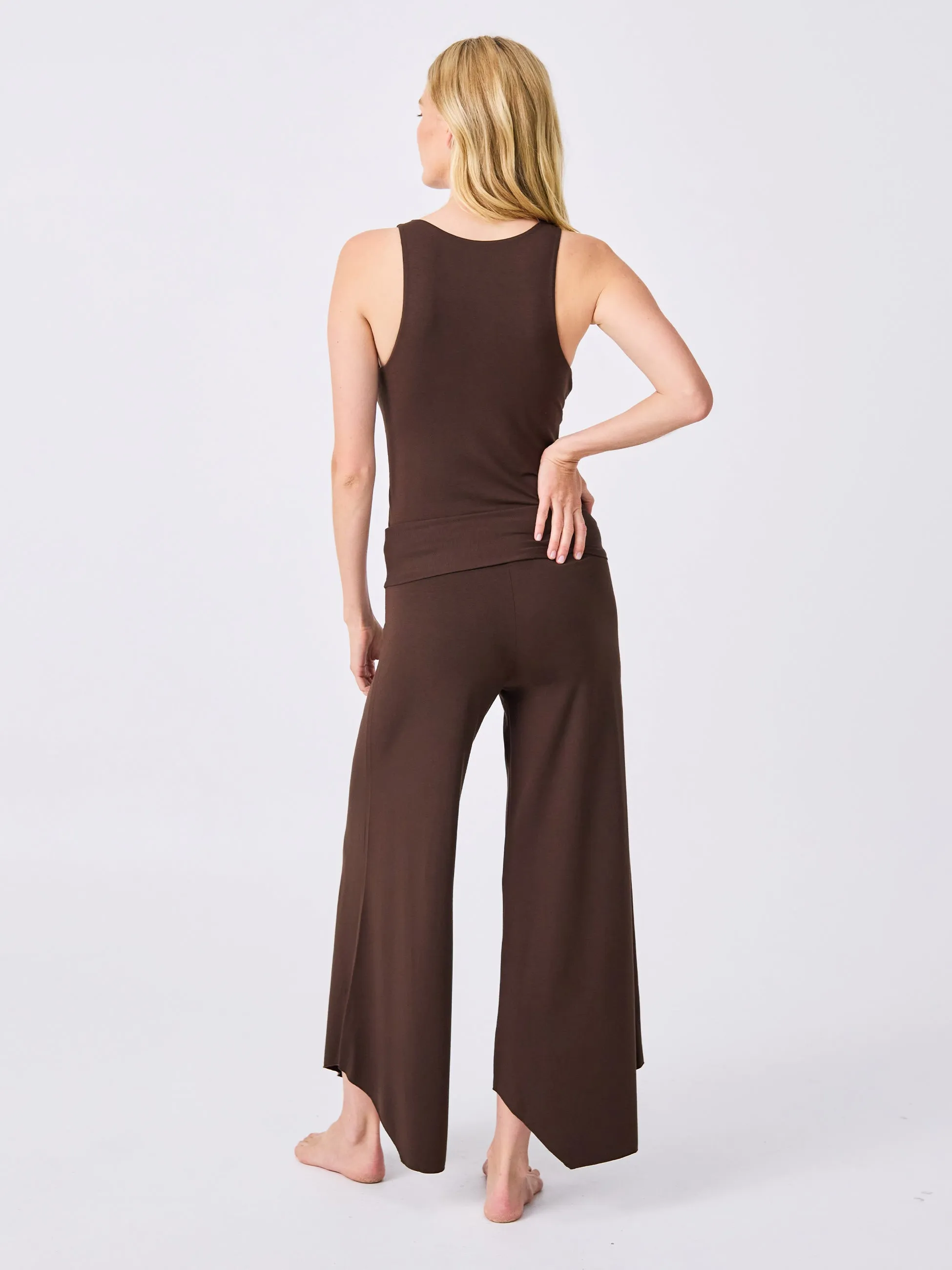 Modal Tulip Flare Pant - Coffee Bean sold by Dharma Bums product image thumbnail 3