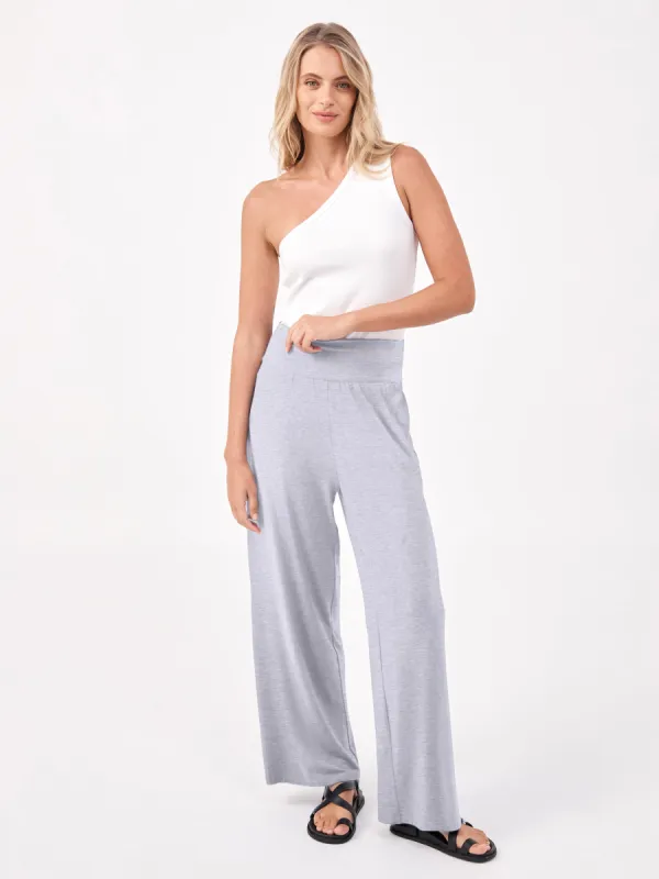 Nomad Modal Wide Leg Pant - Melange Grey sold by Dharma Bums