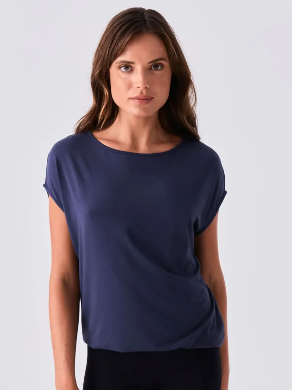 FREE Luxe Layer Tee - Navy sold by Dharma Bums