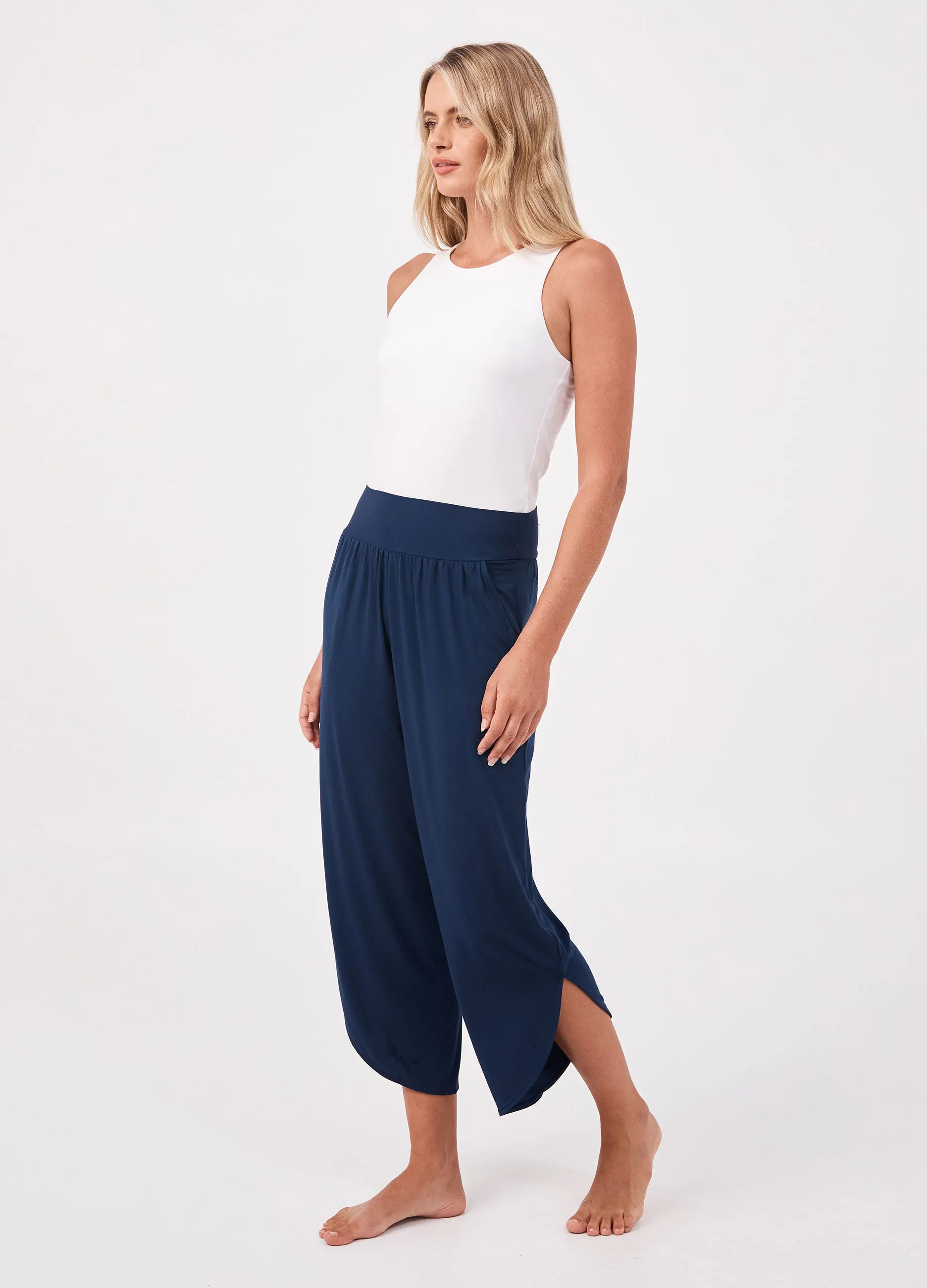 The Curve Hem Pant - Navy sold by Dharma Bums product image thumbnail 4