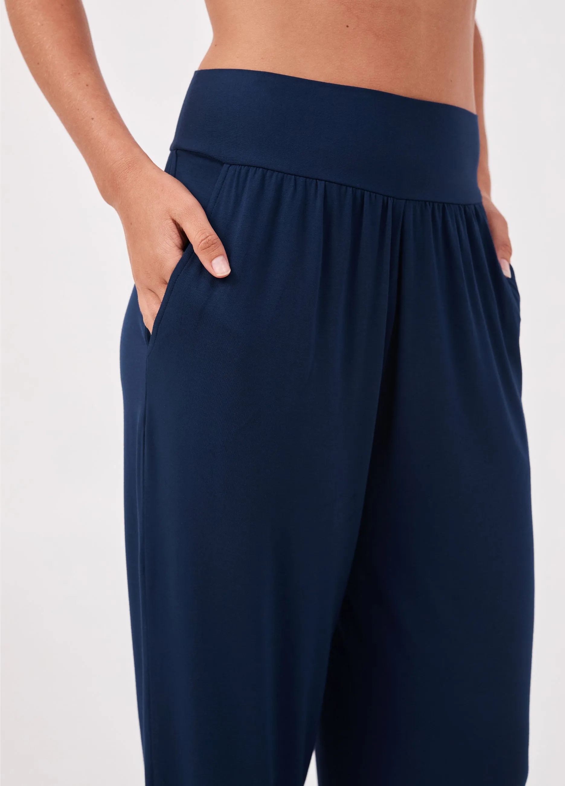 The Curve Hem Pant - Navy sold by Dharma Bums product image thumbnail 5