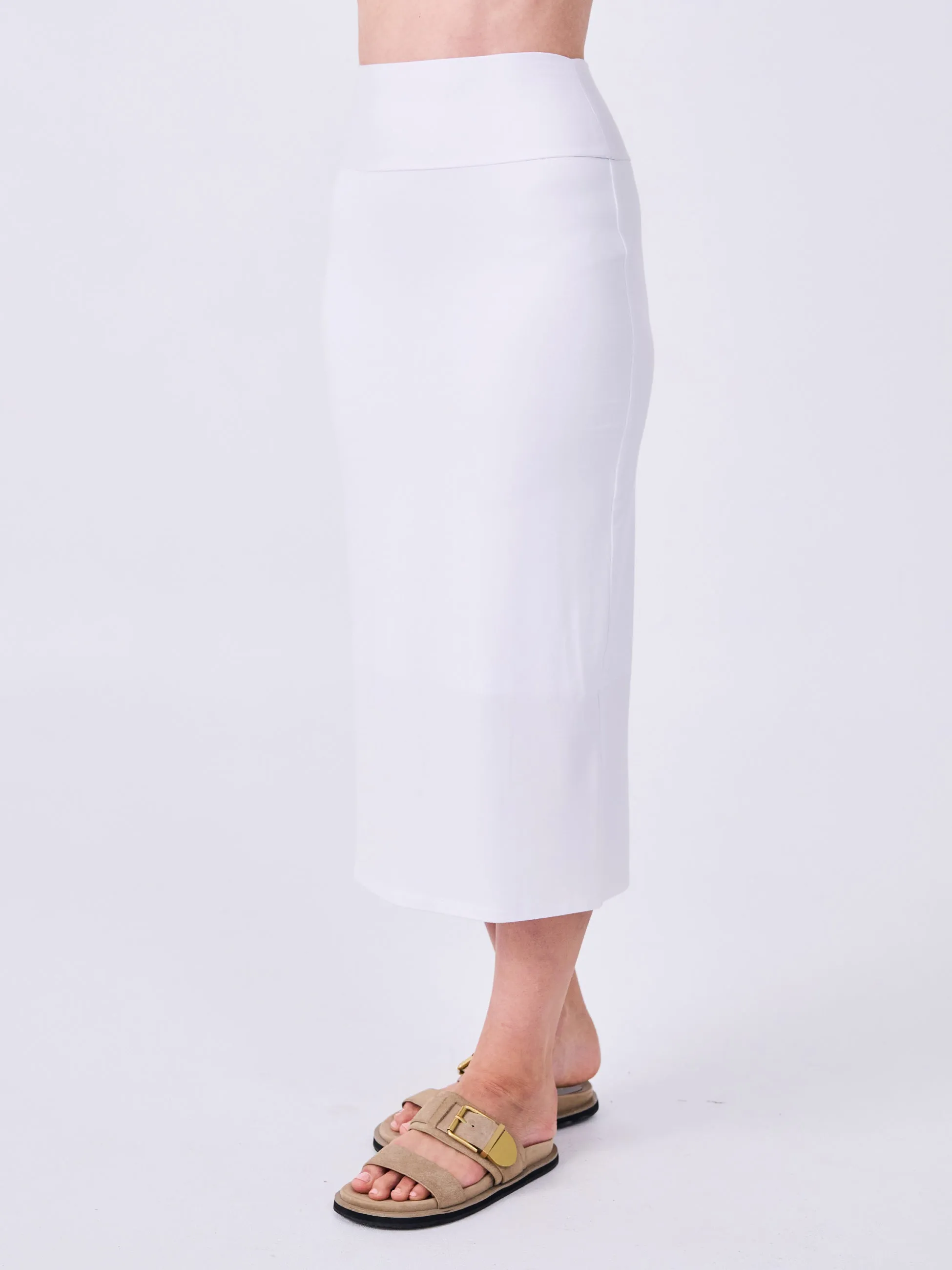 Modal Straight Tube Skirt - White sold by Dharma Bums product image thumbnail 4