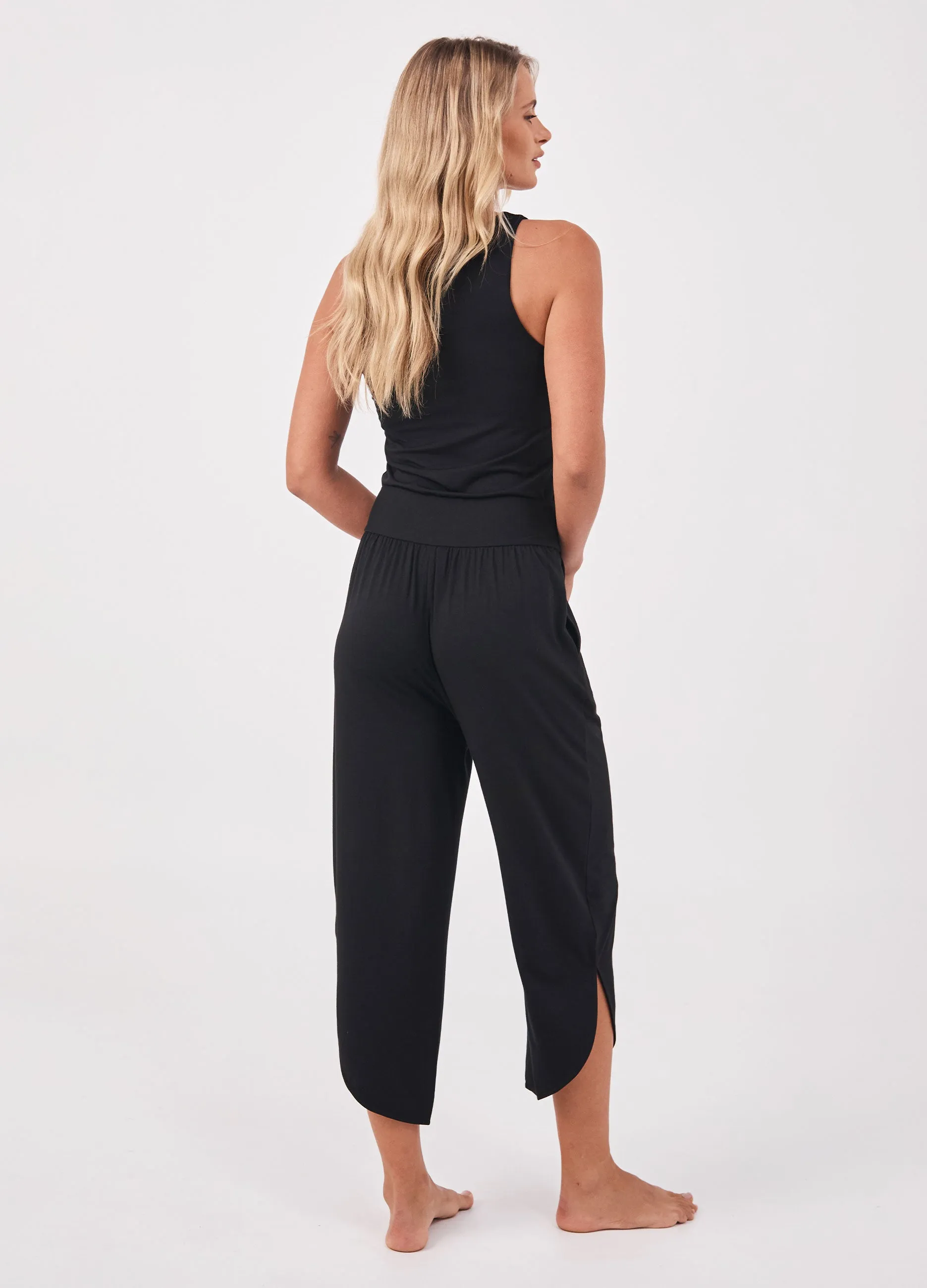 The Curve Hem Pant - Black sold by Dharma Bums product image thumbnail 3