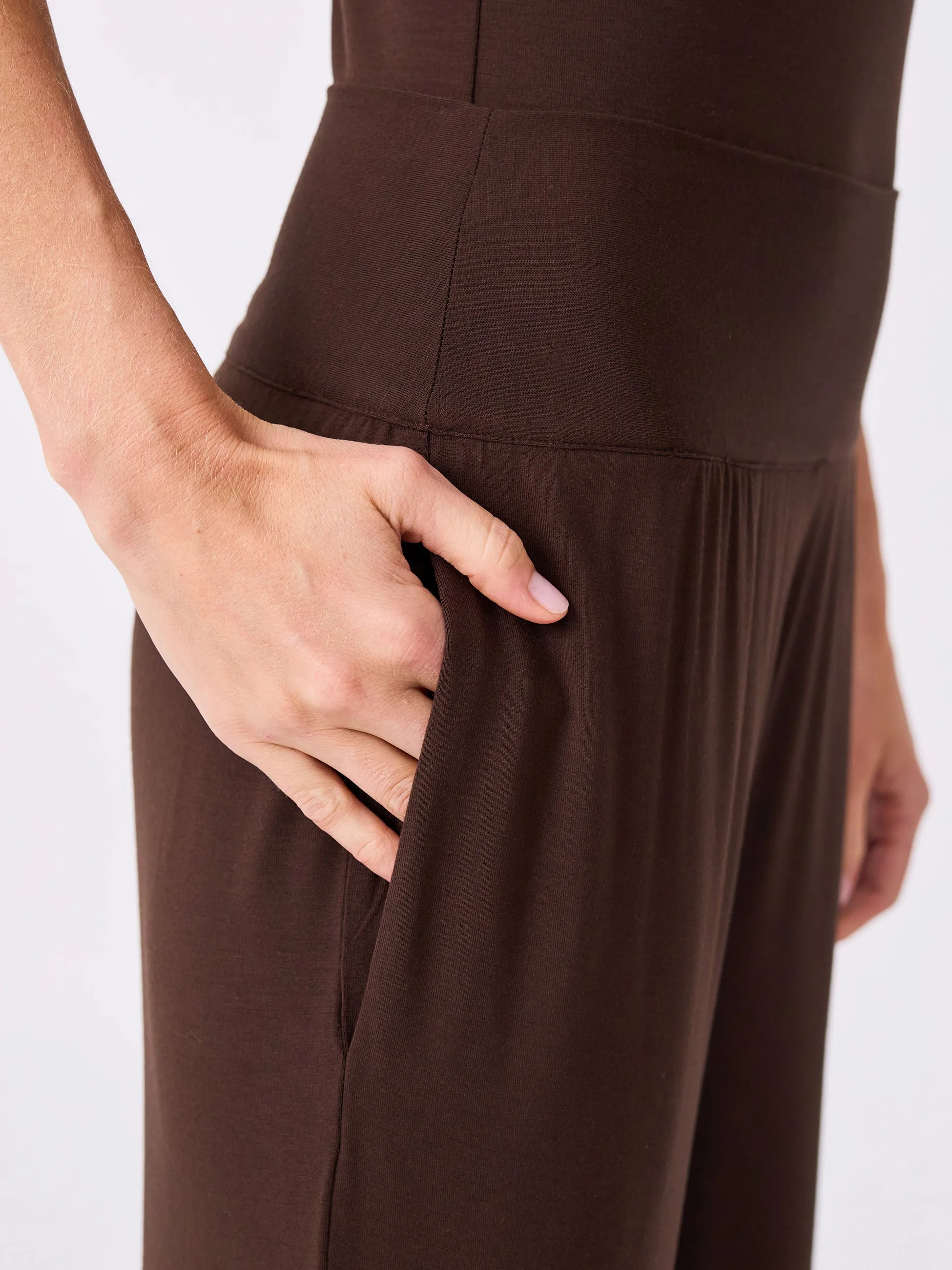 Nomad Modal Wide Leg Pant - Coffee Bean sold by Dharma Bums product image thumbnail 4