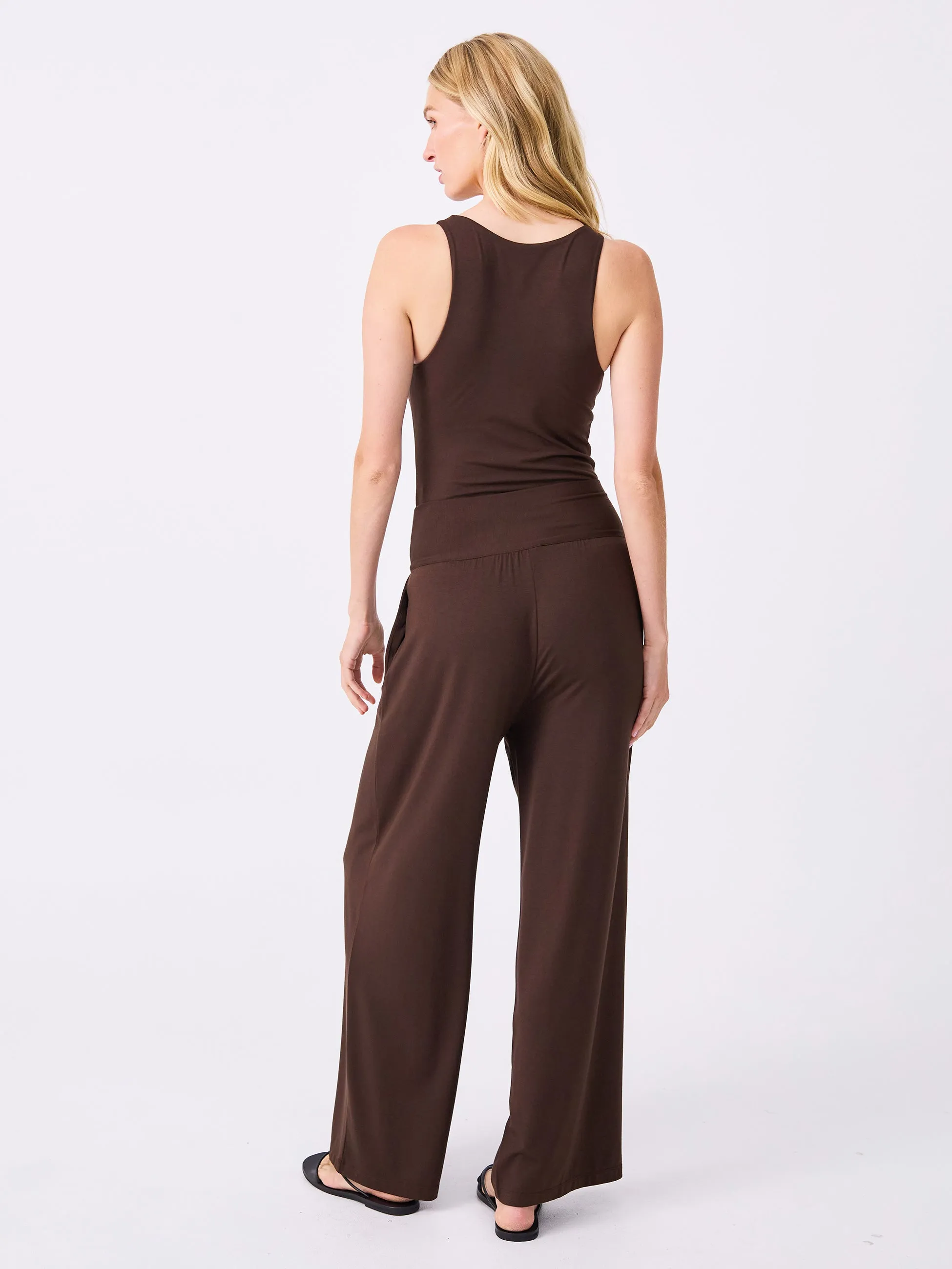 Nomad Modal Wide Leg Pant - Coffee Bean sold by Dharma Bums product image thumbnail 5
