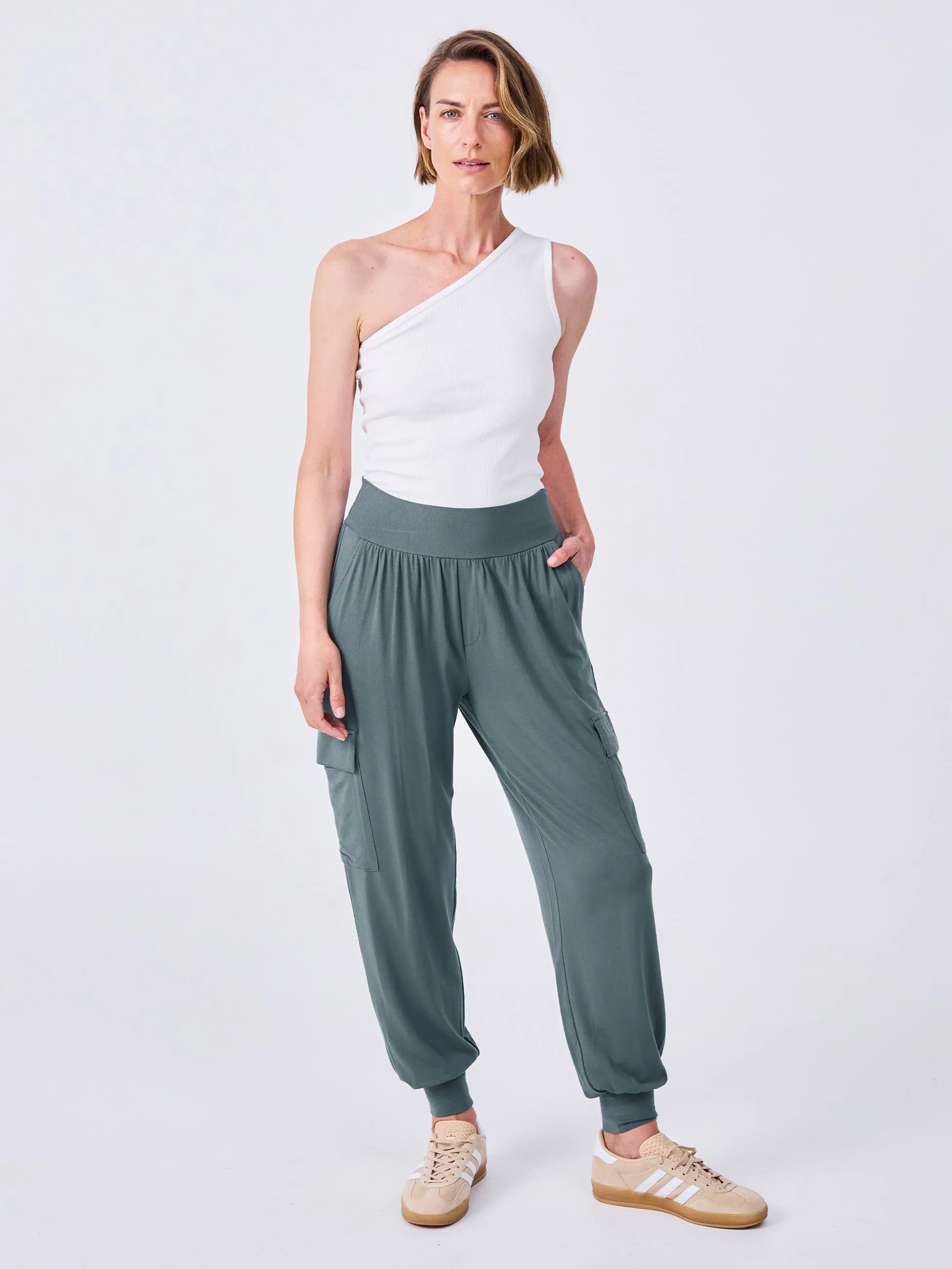 Nomad Cargo Pocket Pant - Sage sold by Dharma Bums