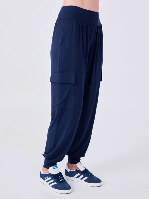 Nomad Cargo Pocket Pant - Navy sold by Dharma Bums