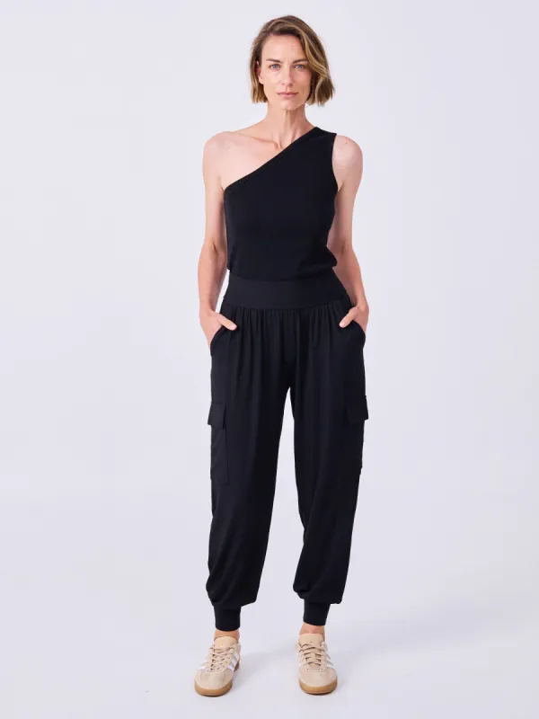 Nomad Cargo Pocket Pant - Black sold by Dharma Bums