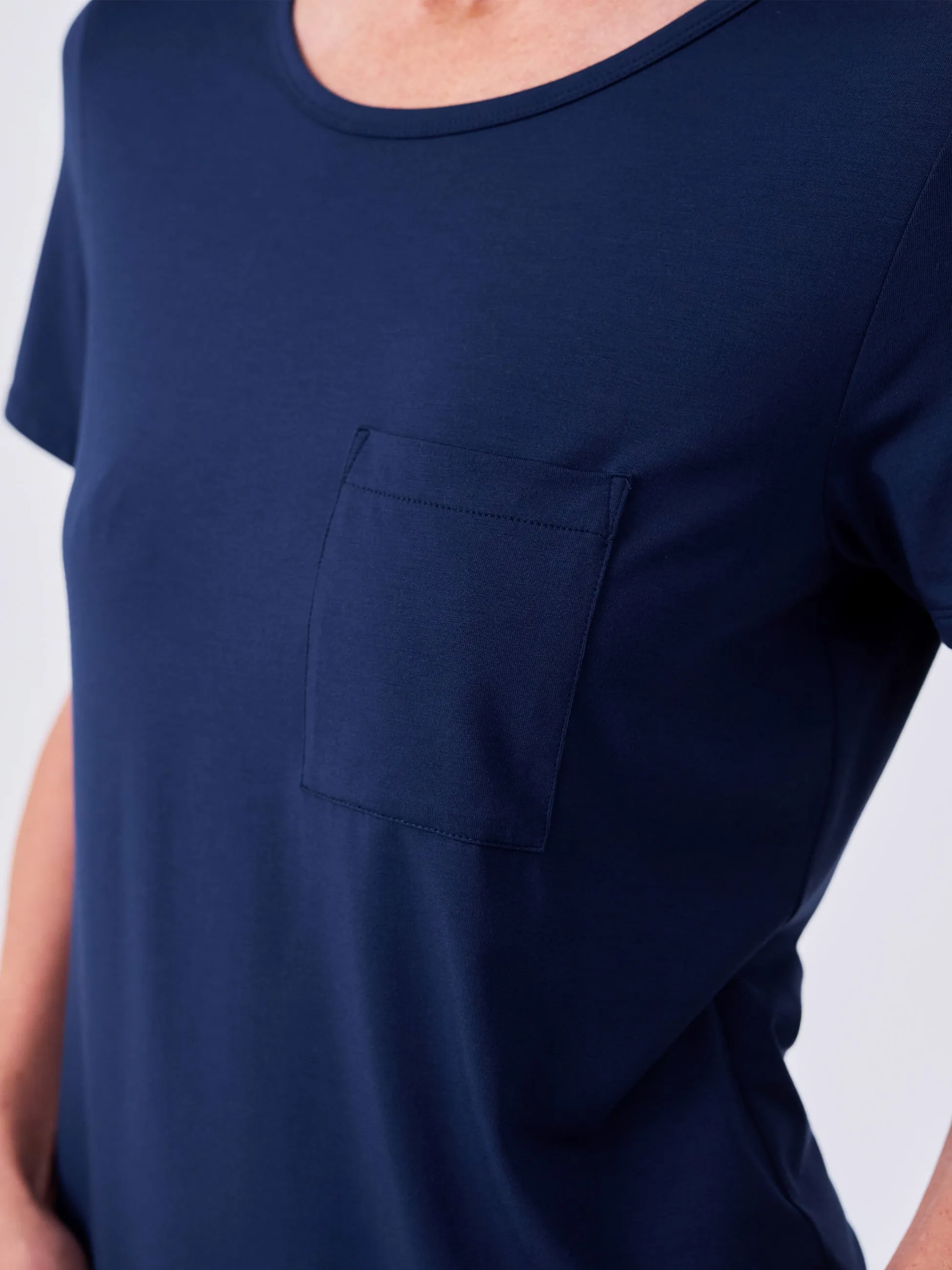 Modal Pocket Tee - Navy sold by Dharma Bums product image thumbnail 4