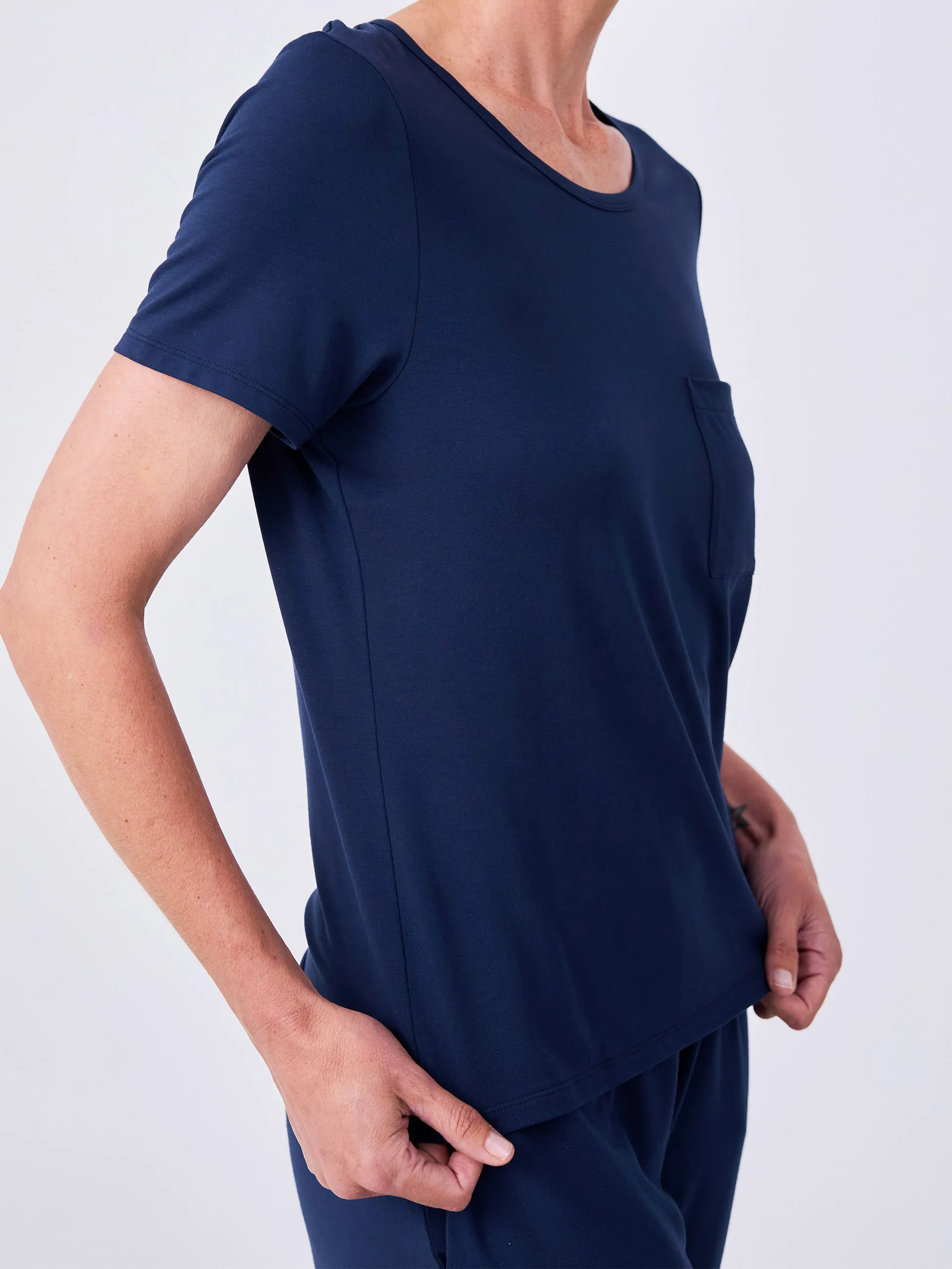Modal Pocket Tee - Navy sold by Dharma Bums product image thumbnail 5
