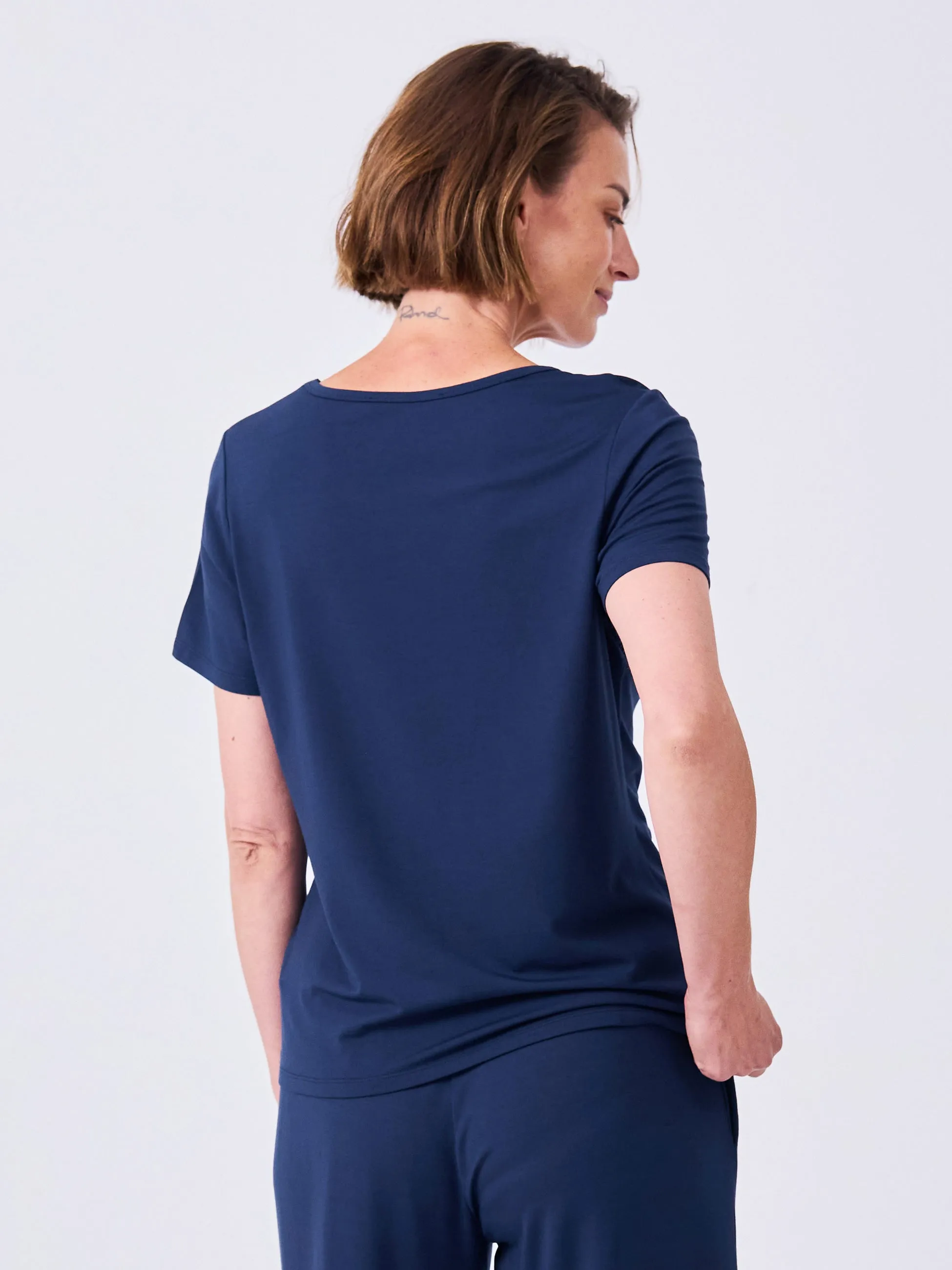 Modal Pocket Tee - Navy sold by Dharma Bums product image thumbnail 3