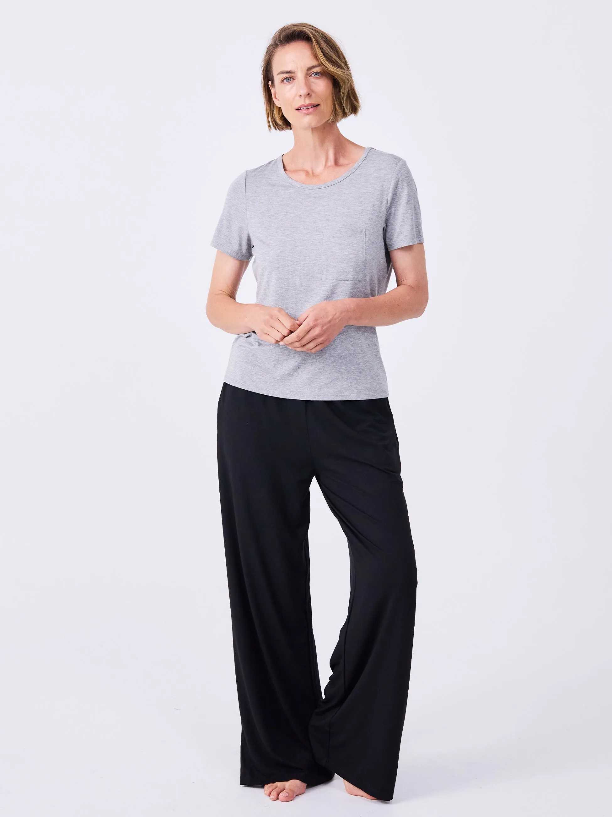 Modal Pocket Tee - Melange Grey sold by Dharma Bums product image thumbnail 5