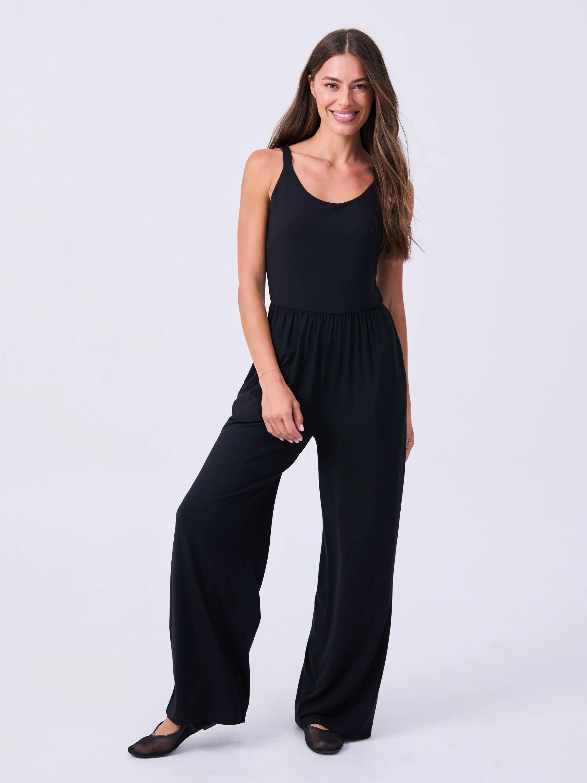 Ebony Jumpsuit - Black sold by Dharma Bums