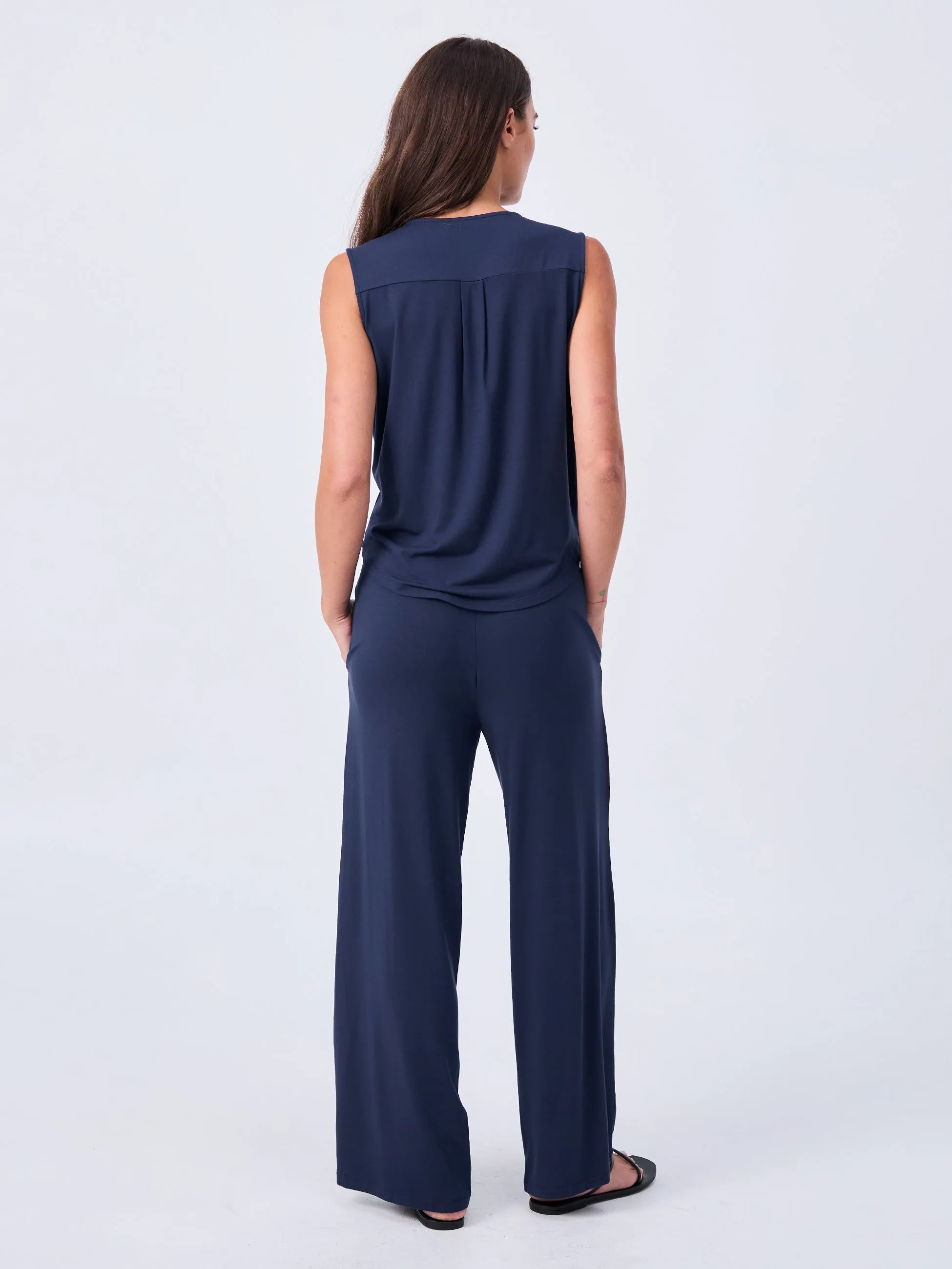 Athena Drape Top - Navy sold by Dharma Bums product image thumbnail 4