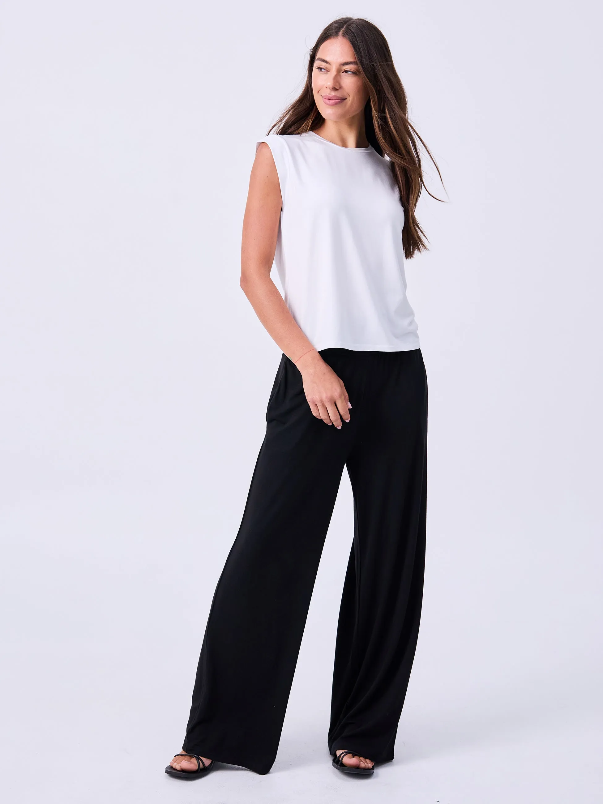 Modal Cap Sleeve Tee - White sold by Dharma Bums product image thumbnail 2