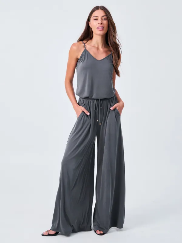Jade Pallazzo Pant - Storm sold by Dharma Bums