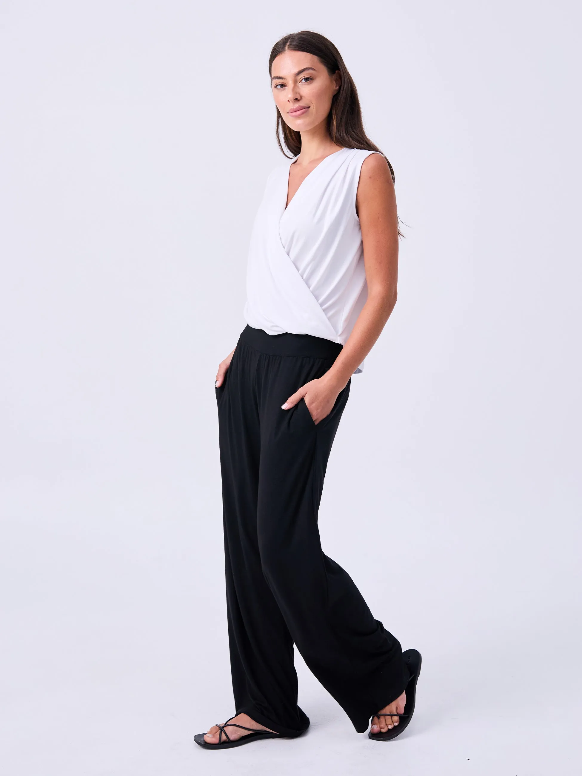 Athena Drape Top - White sold by Dharma Bums product image thumbnail 4