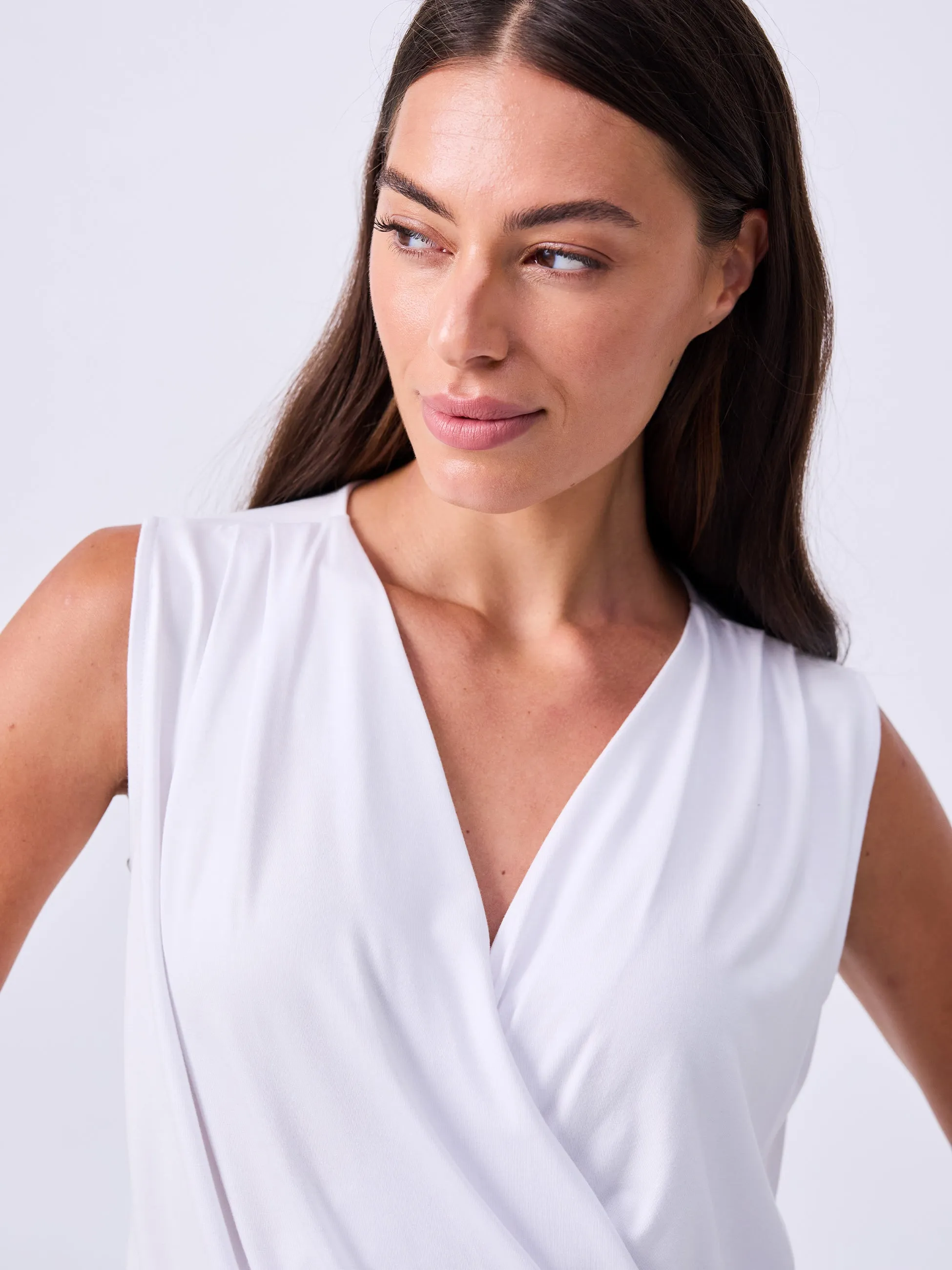 Athena Drape Top - White sold by Dharma Bums product image thumbnail 3