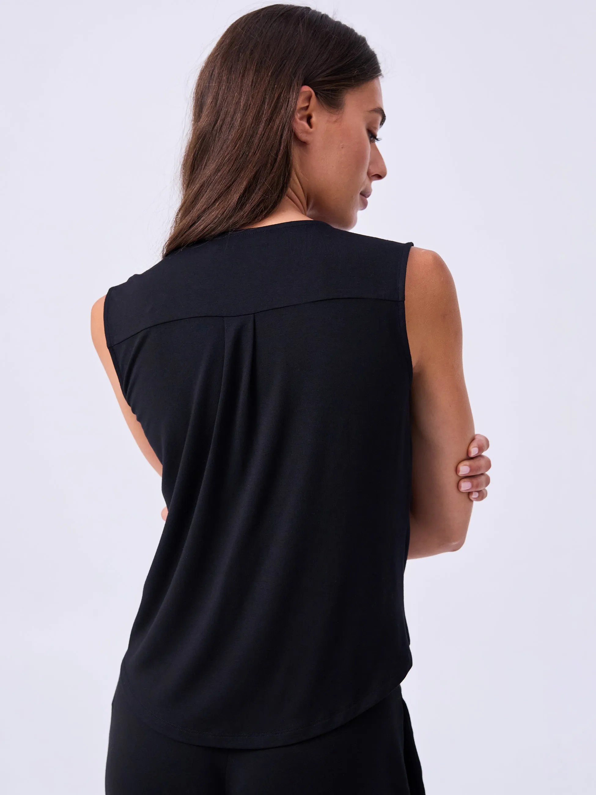 Athena Drape Top - Black sold by Dharma Bums product image thumbnail 4