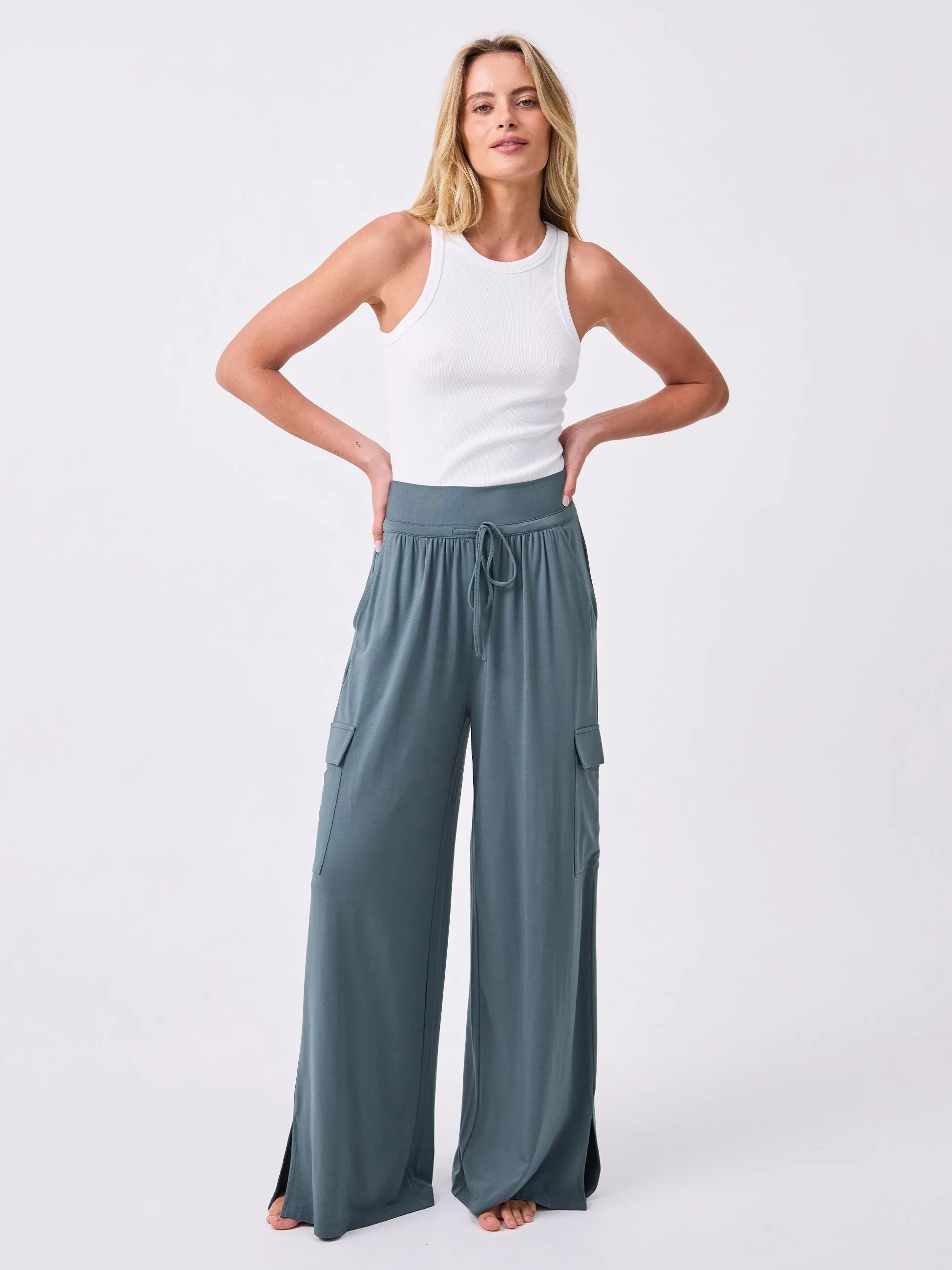 Modal Freedom Cargo Pant - Sage sold by Dharma Bums