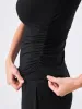 Modal Side Rouch Tee - Black sold by Dharma Bums