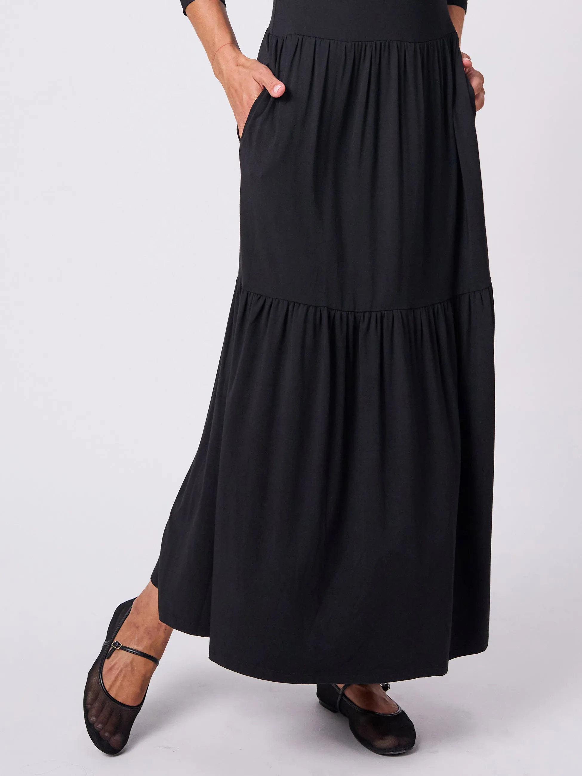 Wander Tiered Dress - Black sold by Dharma Bums product image thumbnail 5
