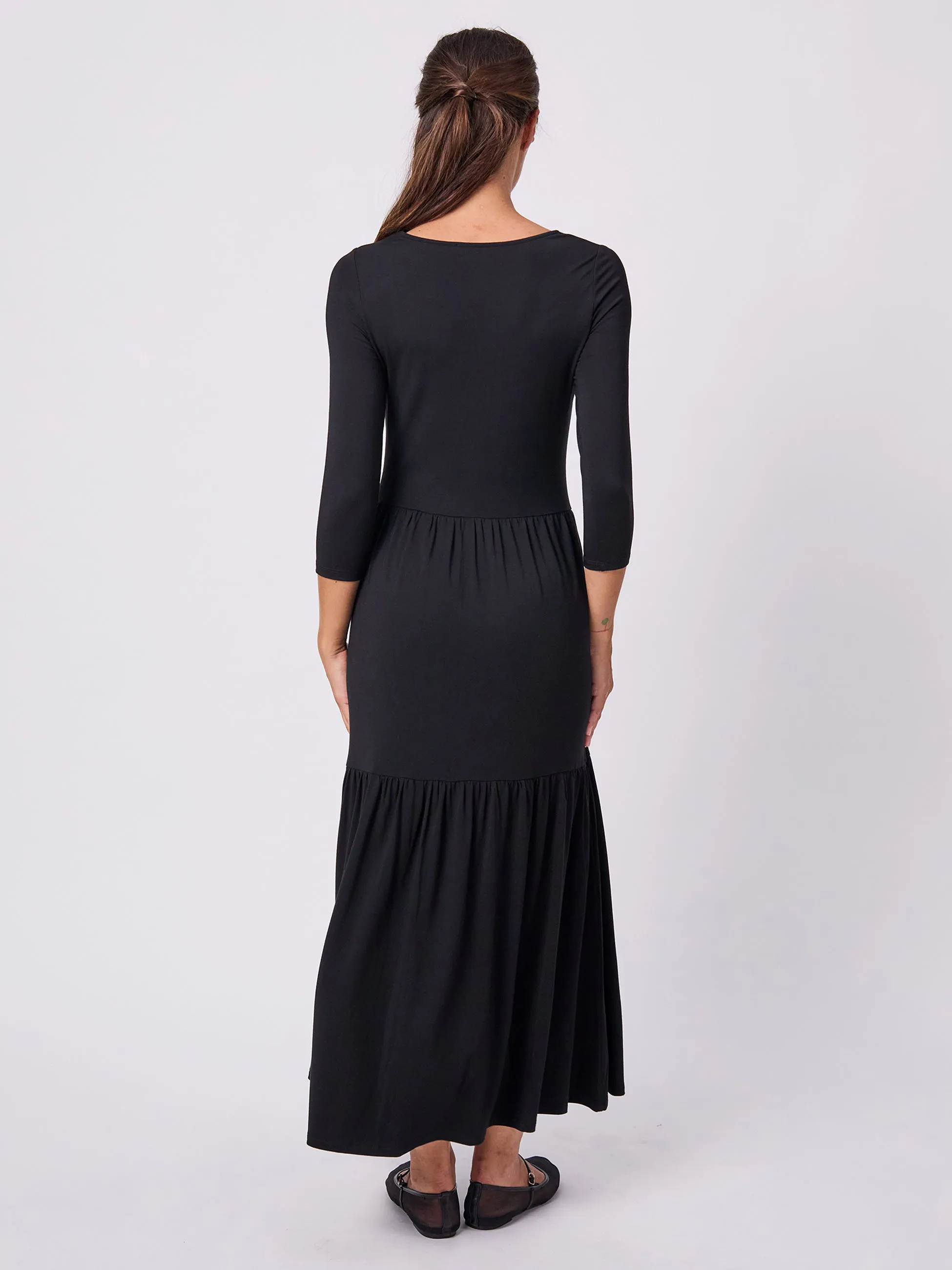 Wander Tiered Dress - Black sold by Dharma Bums product image thumbnail 3