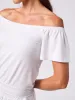 Off Shoulder Bell Sleeve Top - White sold by Dharma Bums