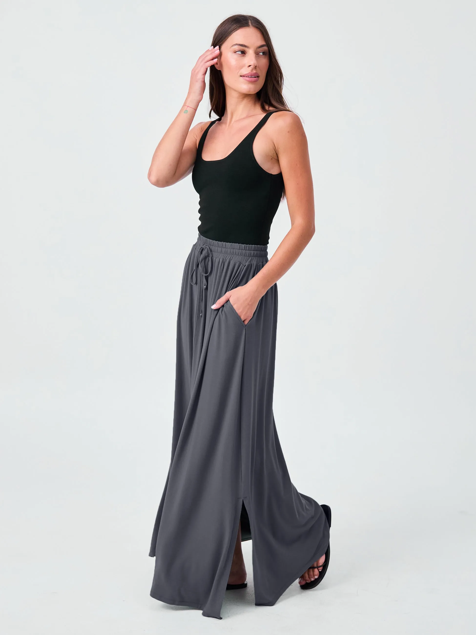 Millie Skirt - Charcoal sold by Dharma Bums