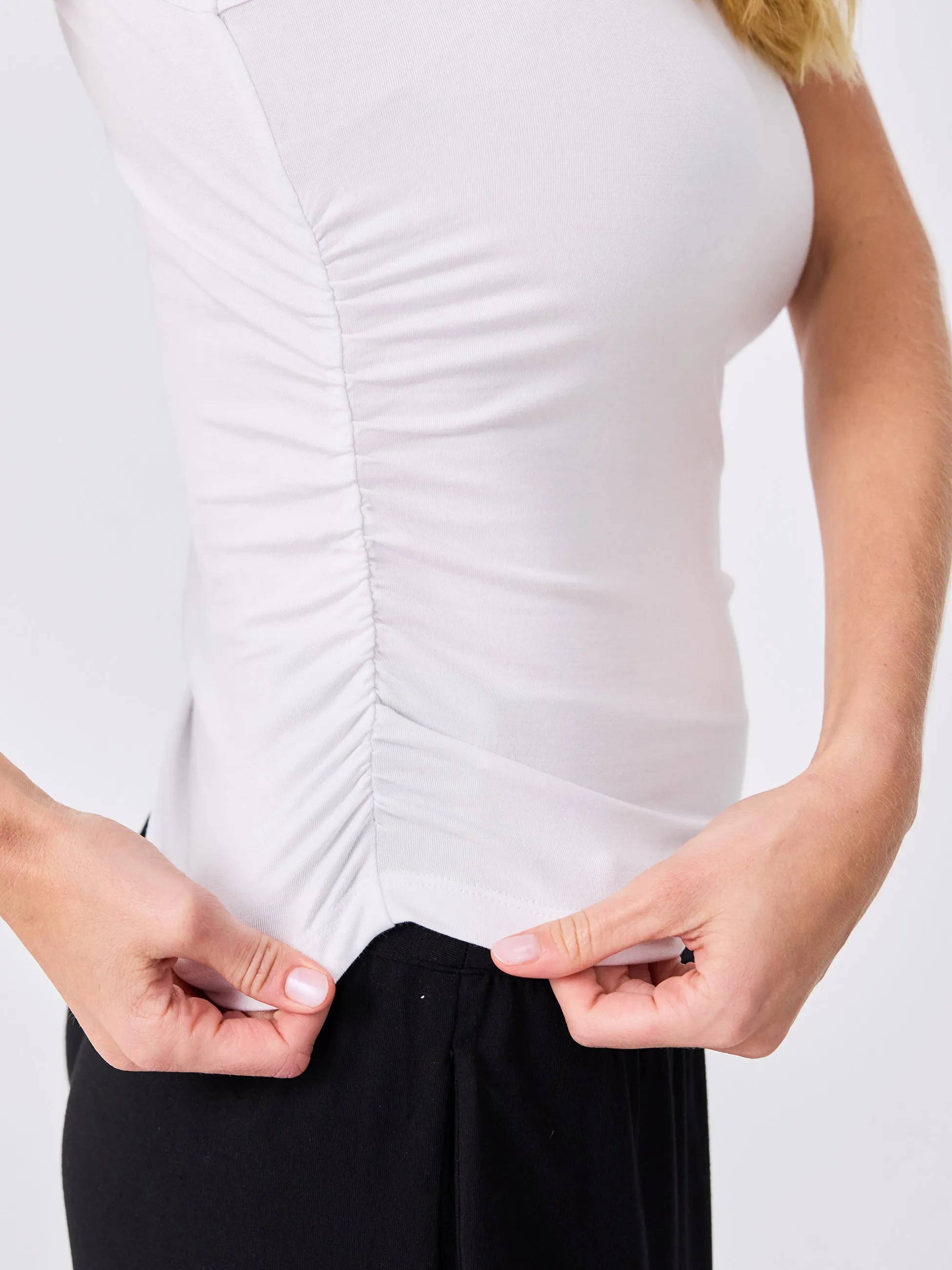 Side Rouch Tank - White sold by Dharma Bums product image thumbnail 3