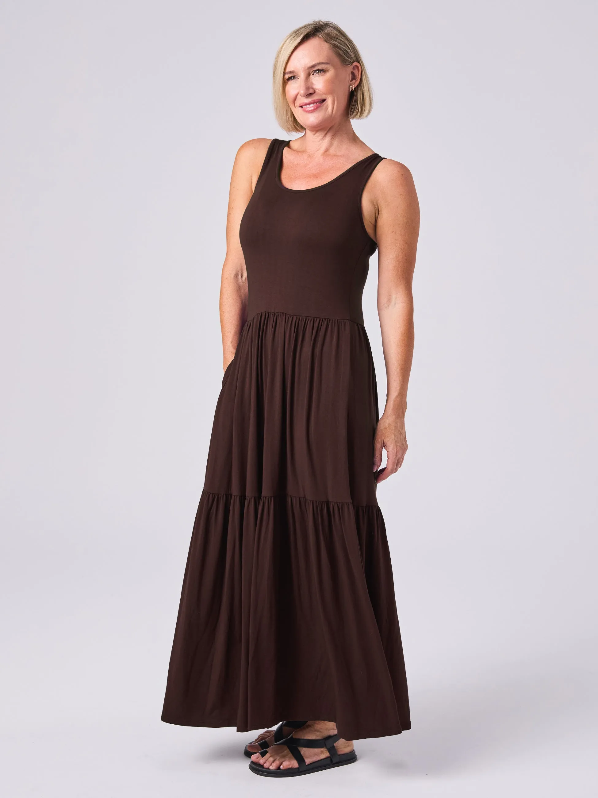 Gypsy Dress - Coffee Bean sold by Dharma Bums product image thumbnail 2