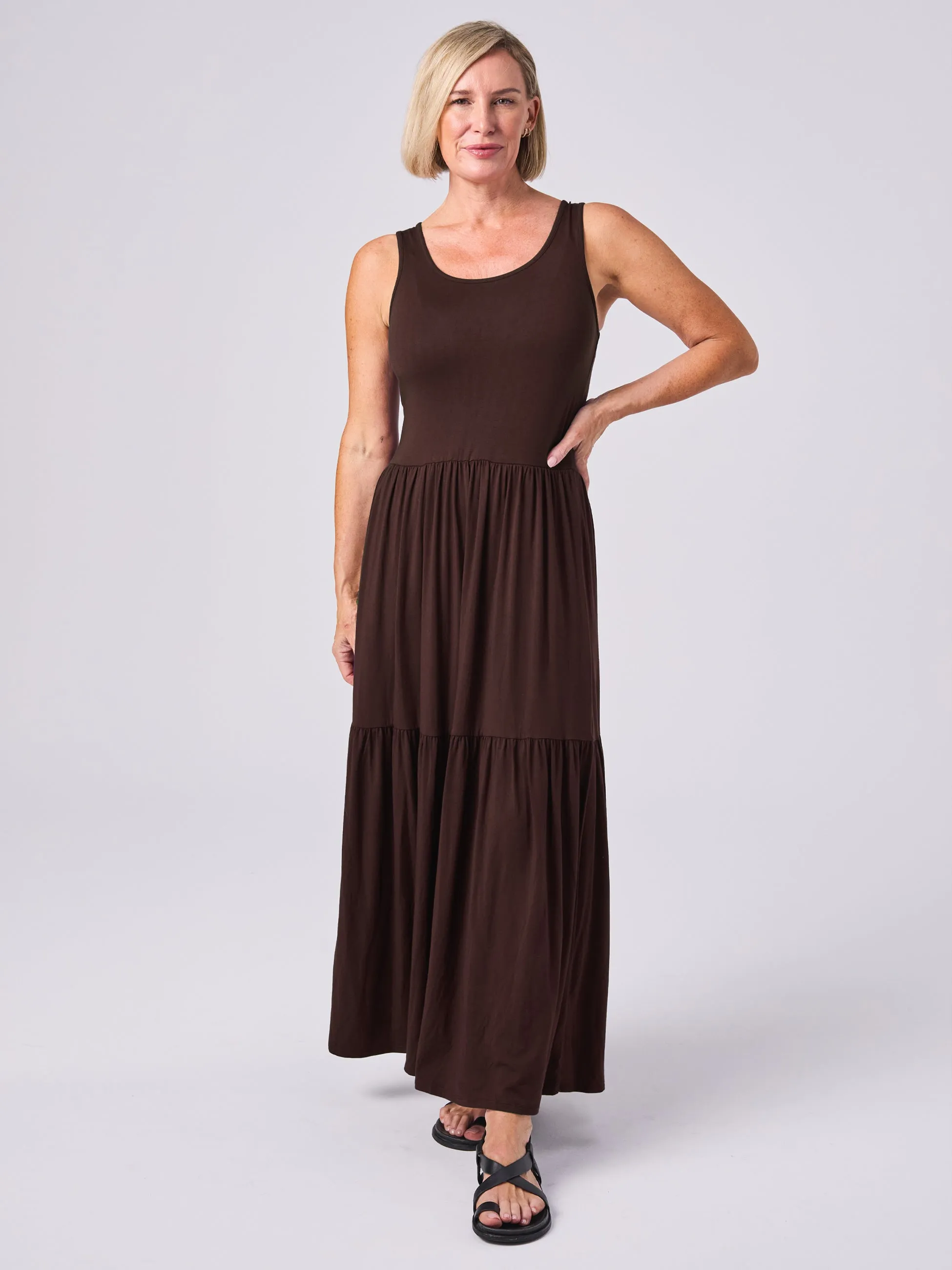 Gypsy Dress - Coffee Bean sold by Dharma Bums