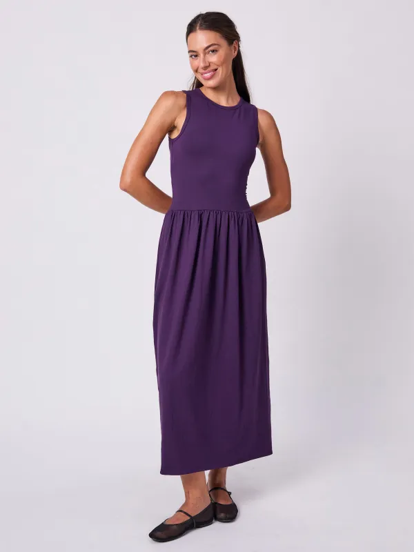 Essential Maxi Dress - Plum sold by Dharma Bums