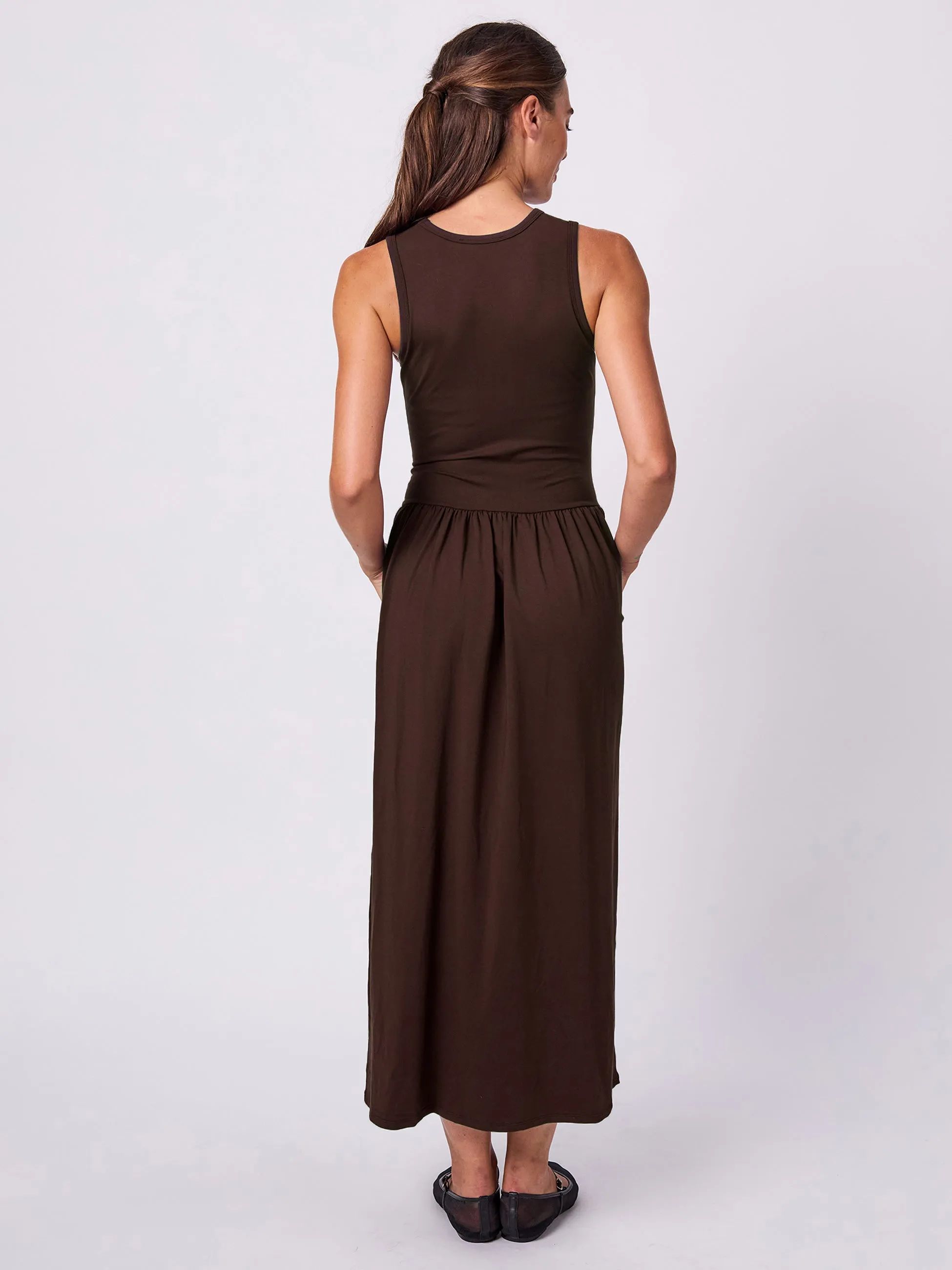Essential Maxi Dress - Coffee Bean sold by Dharma Bums product image thumbnail 3