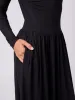 Long Essential Maxi Dress - Black sold by Dharma Bums