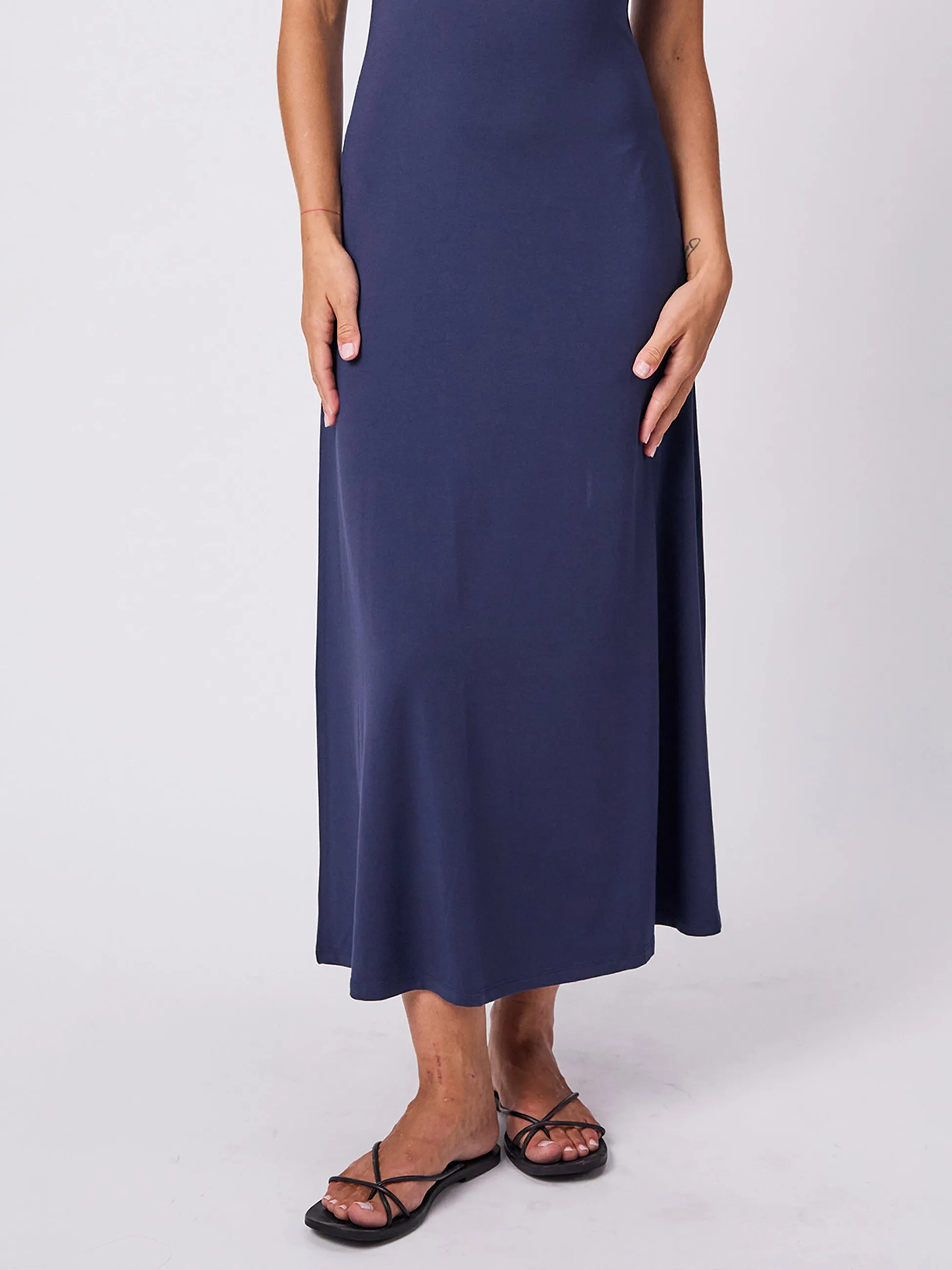 V Neck Maxi Dress - Navy sold by Dharma Bums product image thumbnail 4
