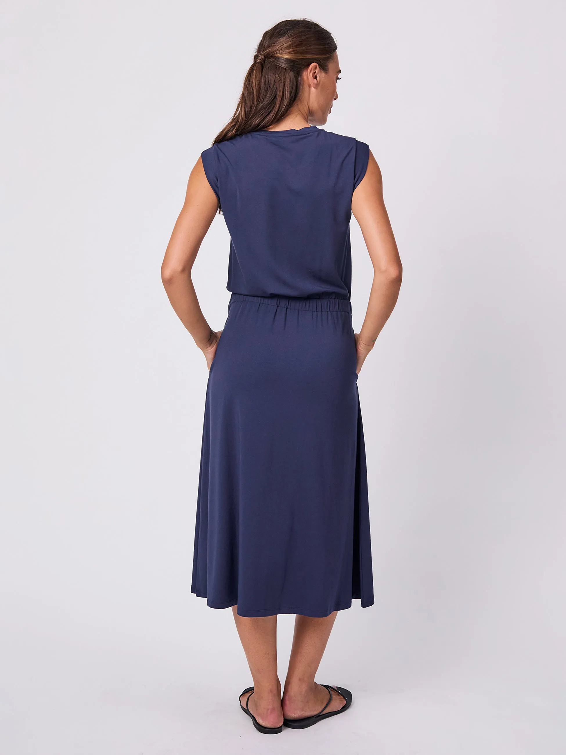 Camilla Dress - Navy sold by Dharma Bums product image thumbnail 5